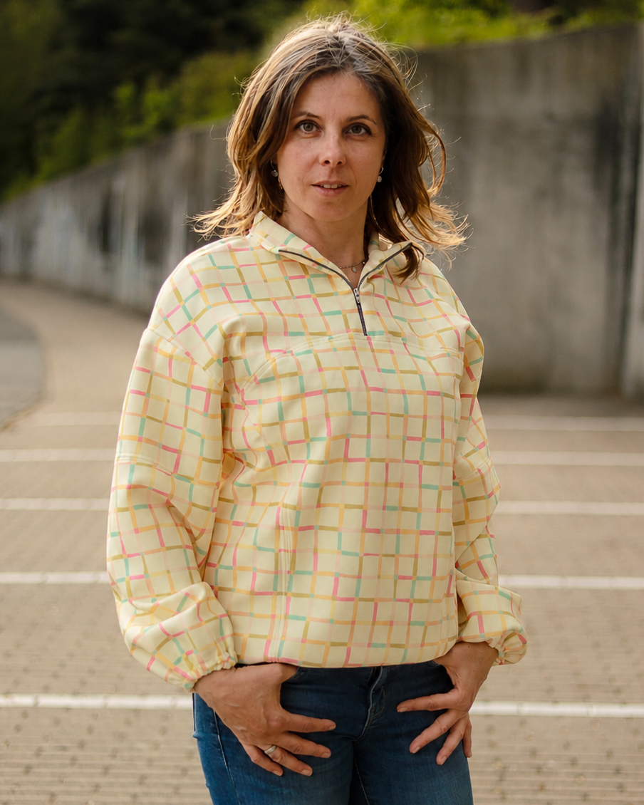 Organic fabric - Sommergold Karo