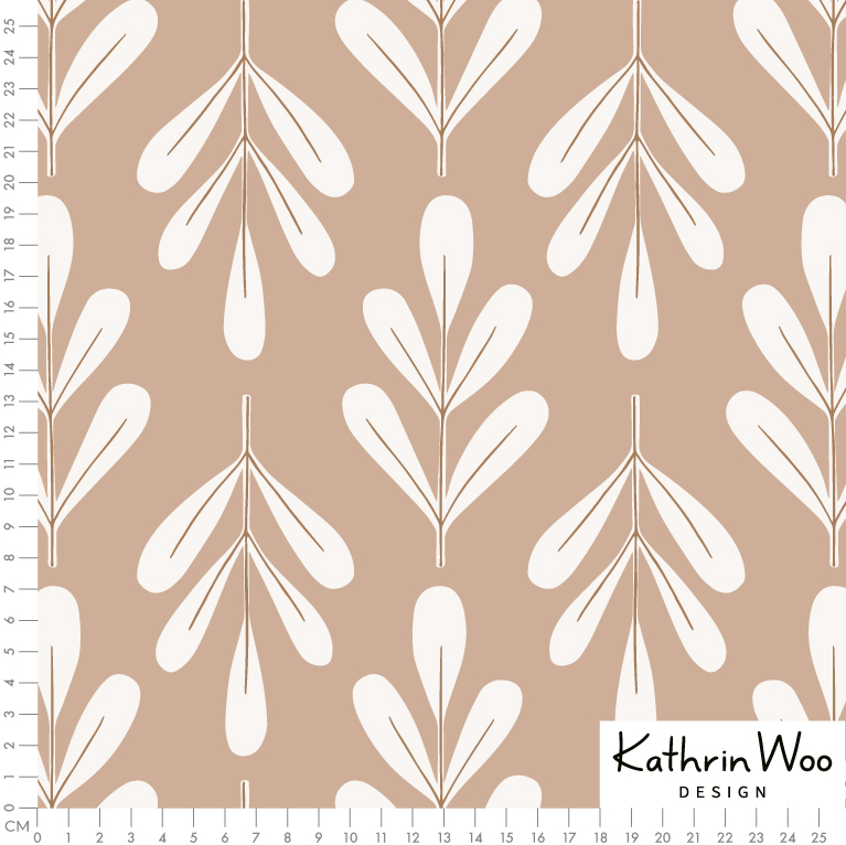 Bio Webware Stoff - Zweig Braun - KathrinWoo, Punkte, beige, 100% Bio-Baumwolle Bio Webware Stoff - Zweig Braun - KathrinWoo, Punkte, beige, 100% Bio-Baumwolle
