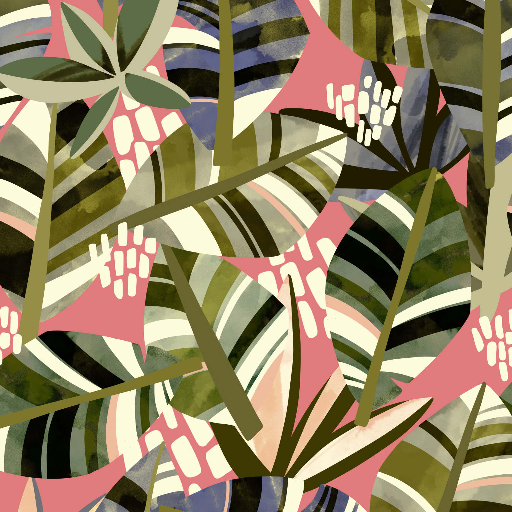 Organic fabric  -  Jungle canyon