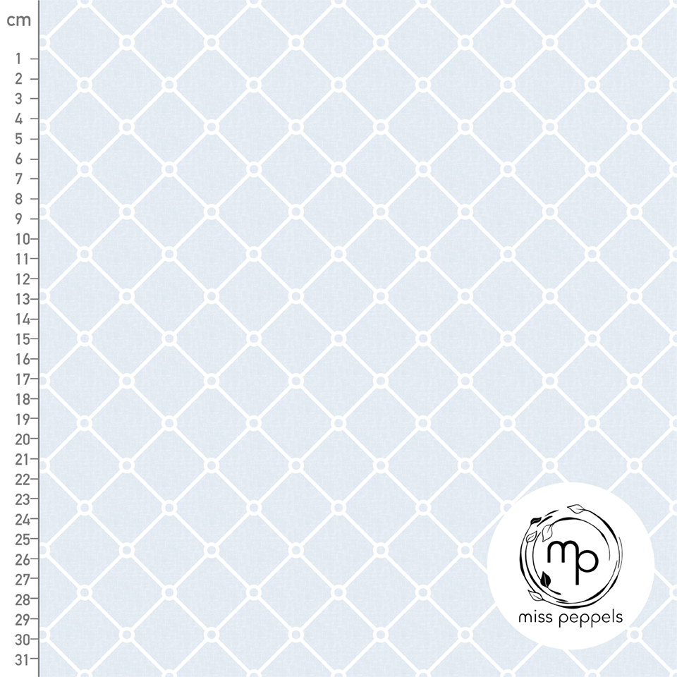 Organic Fabric - Blue Grid by misspeppels in blue