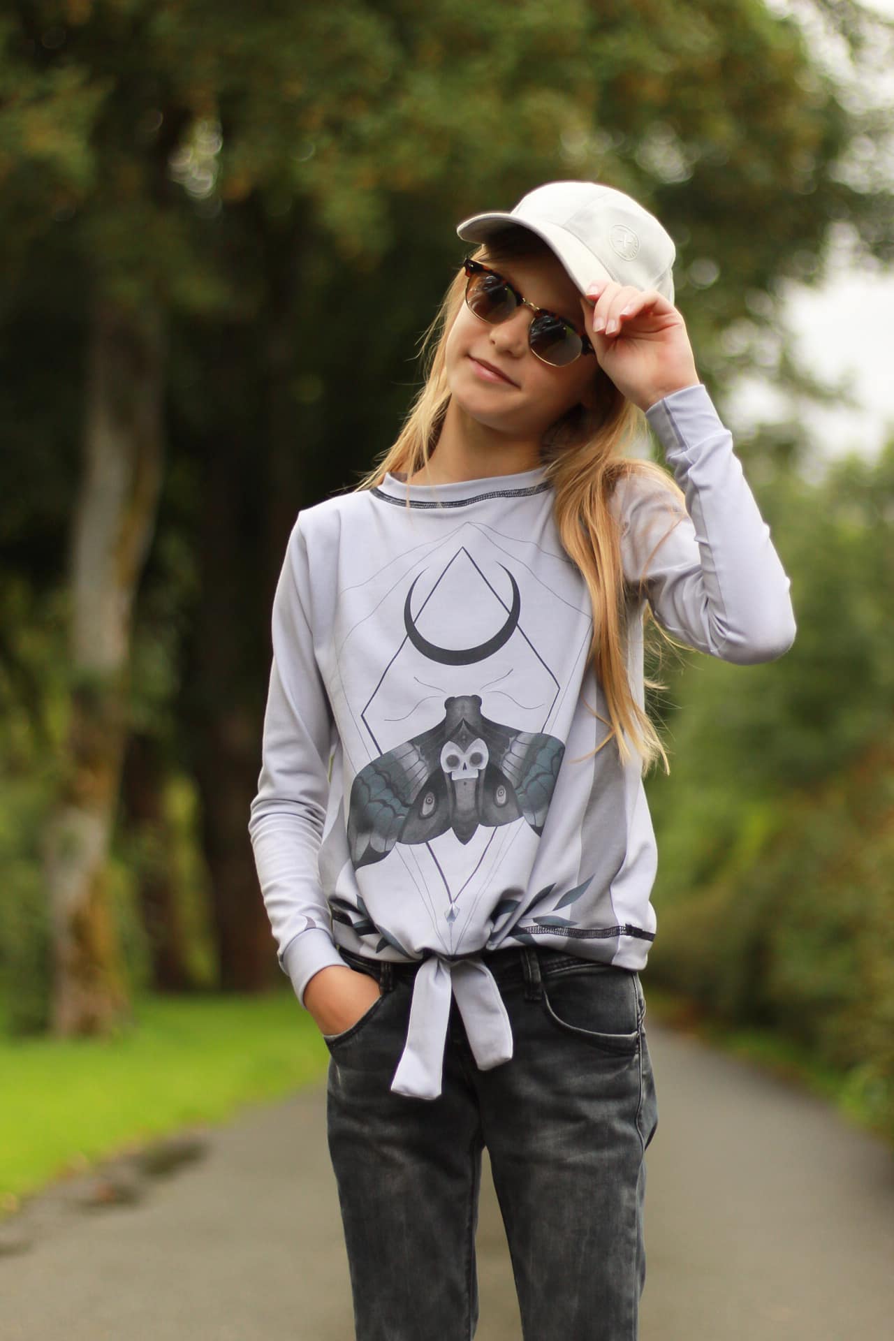 Bio Stoff  -  1m Panel Motte peach