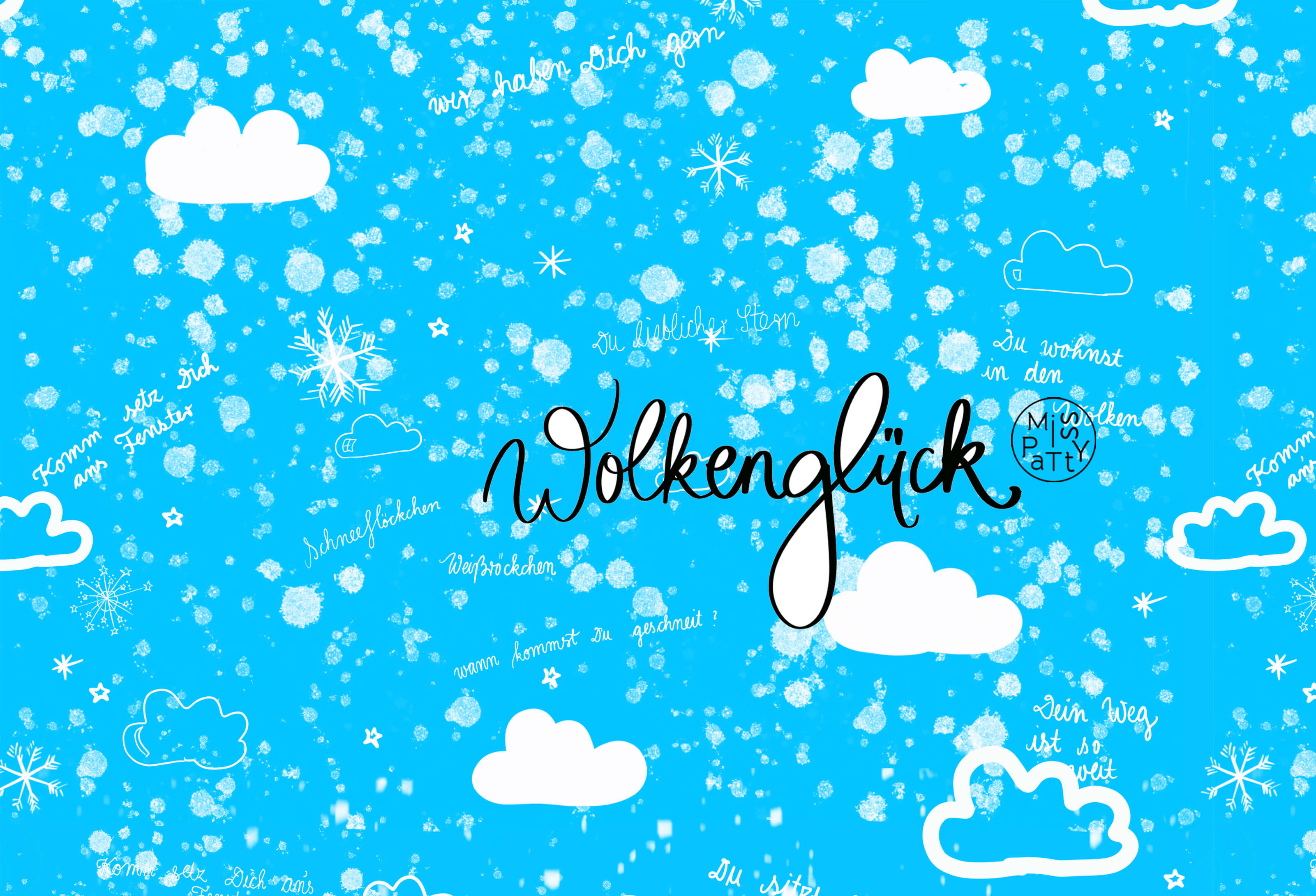 Bio Webware Stoff - Wolkenglück blue - MissPatty, blau, Natur, 100% Bio-Baumwolle Bio Webware Stoff - Wolkenglück blue - MissPatty, blau, Natur, 100% Bio-Baumwolle