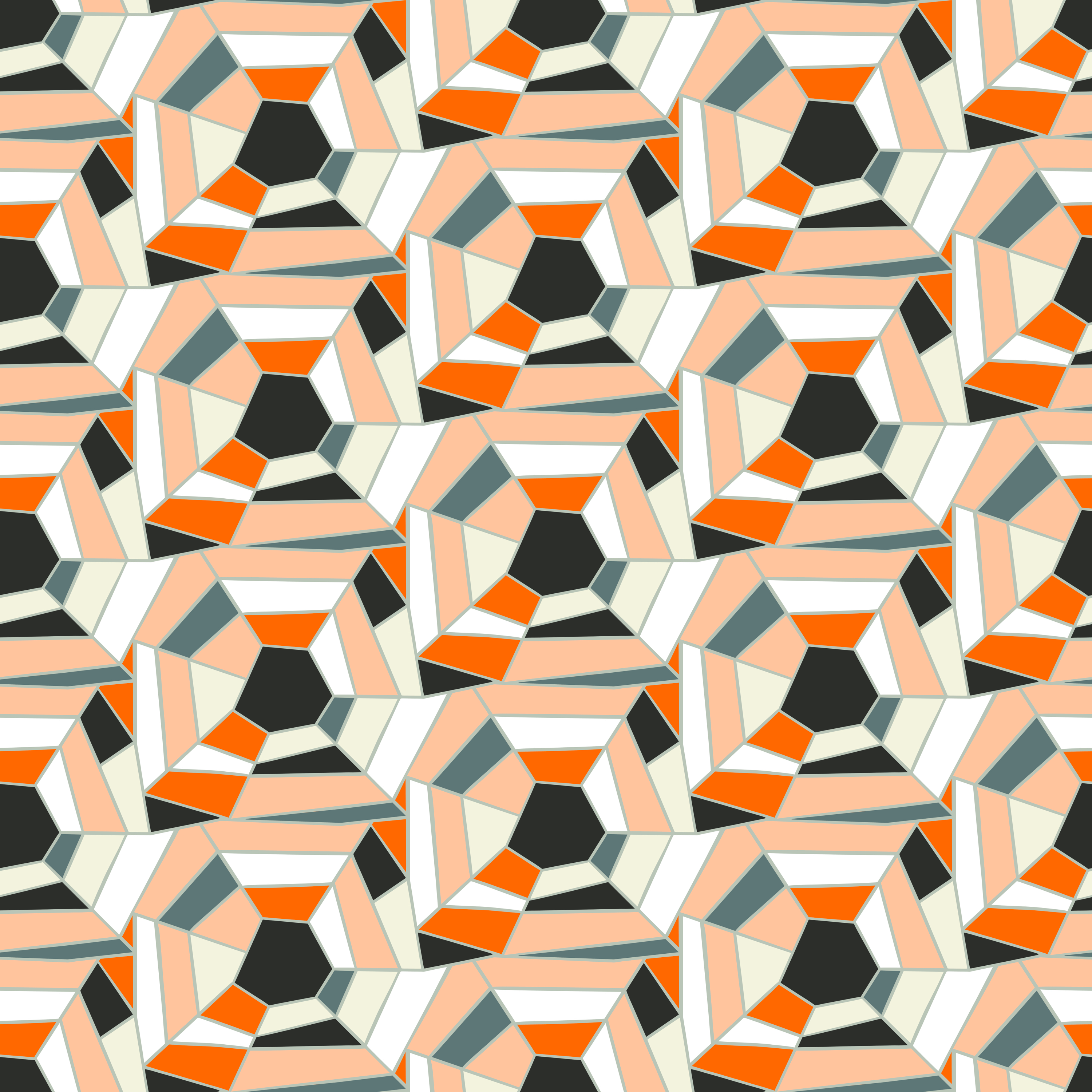 Bio Stoff - Spinnennetz von misspeppels in orange Bio Stoff - Spinnennetz von misspeppels in orange
