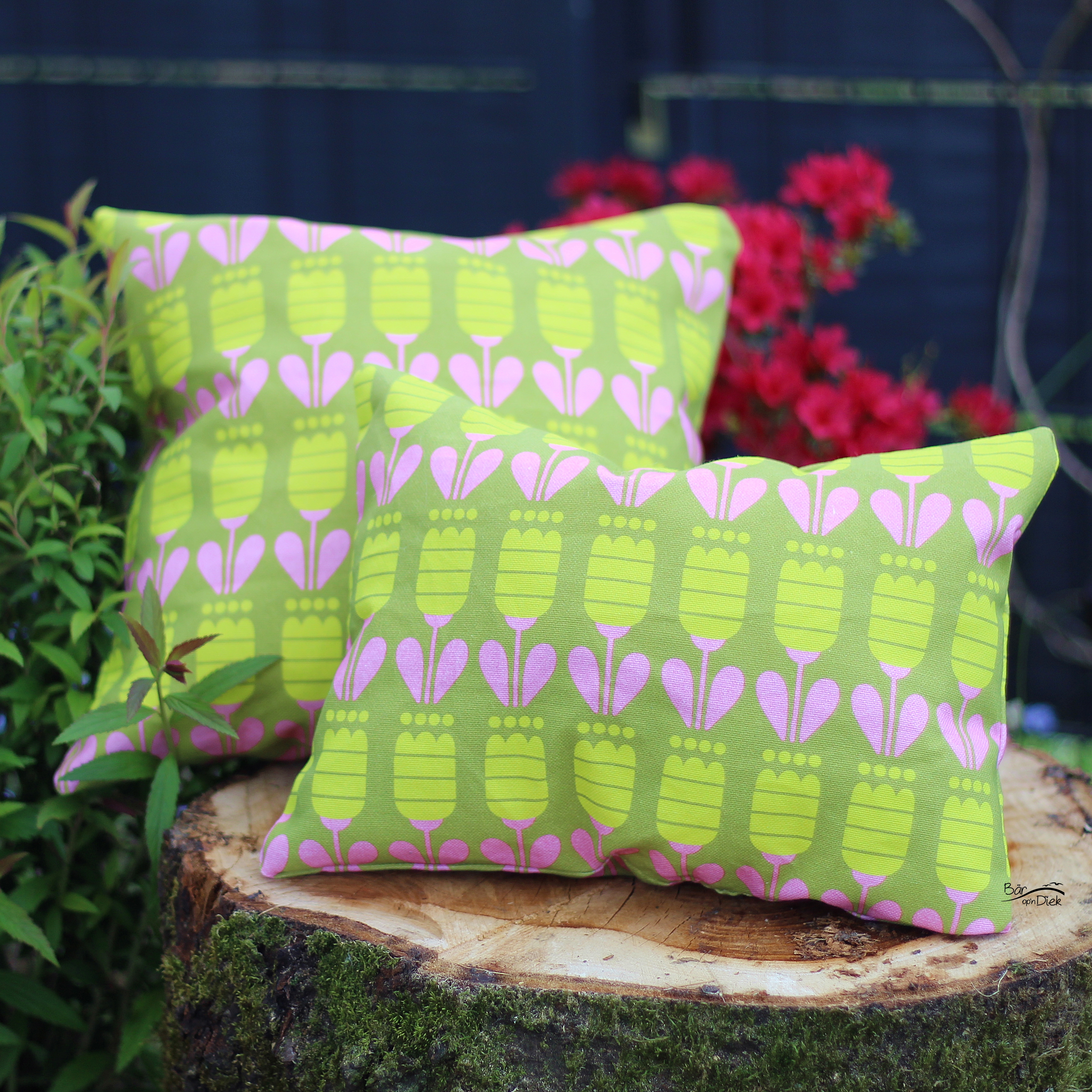 Bio Canvas Stoff - Trallala Olive - Fummelhummel, bunt, Floral & Blumen 100% Bio-Baumwolle Bio Canvas Stoff - Trallala Olive - Fummelhummel, bunt, Floral & Blumen 100% Bio-Baumwolle