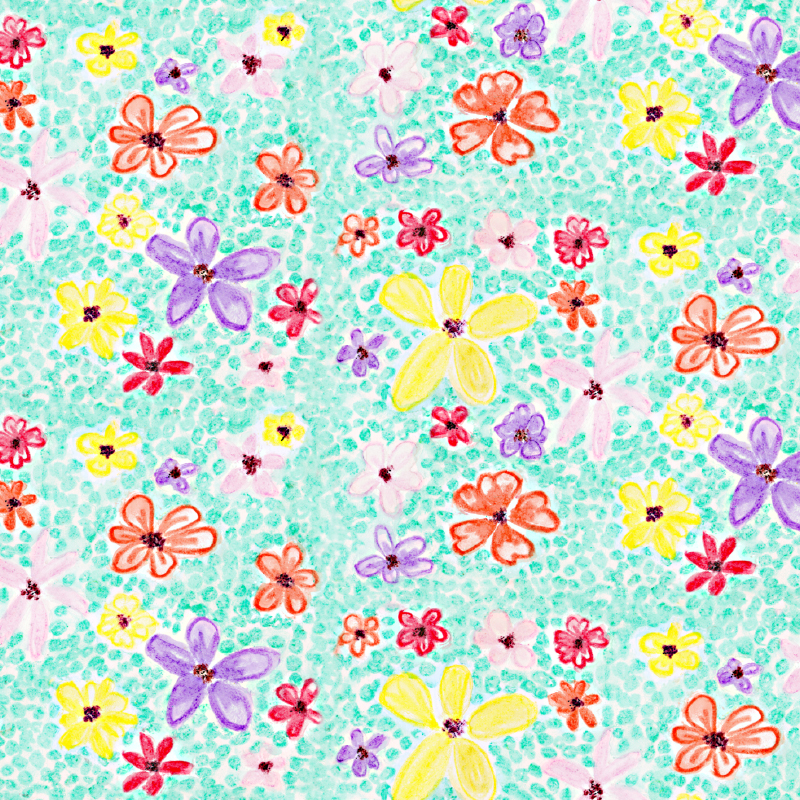 Organic Fabric  - Paisley Garden Woven Block Pink