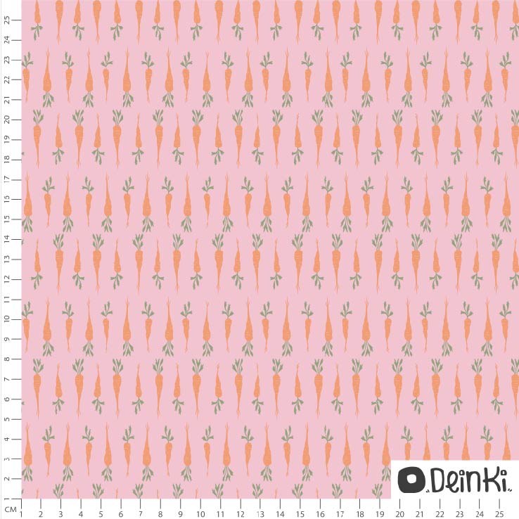 Bio Stoff  - Möhren rosa - Deinki, rosa, Ostern, Essen