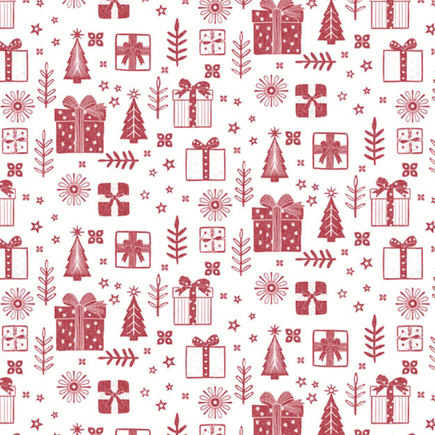 Bio Stoff - Geschenke rot - misspeppels