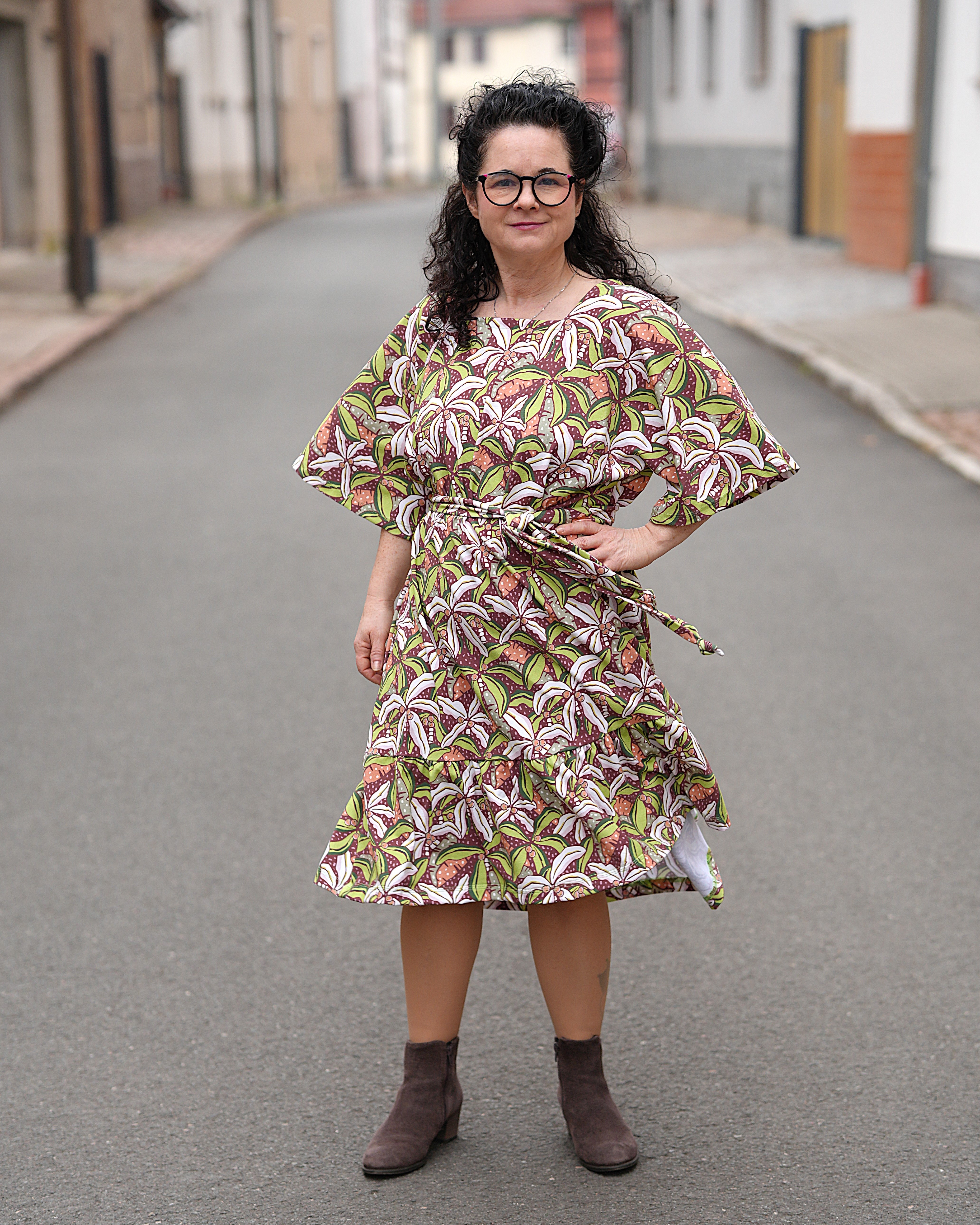 Bio Stoff  - Neo Tropica Palmen hellgrün