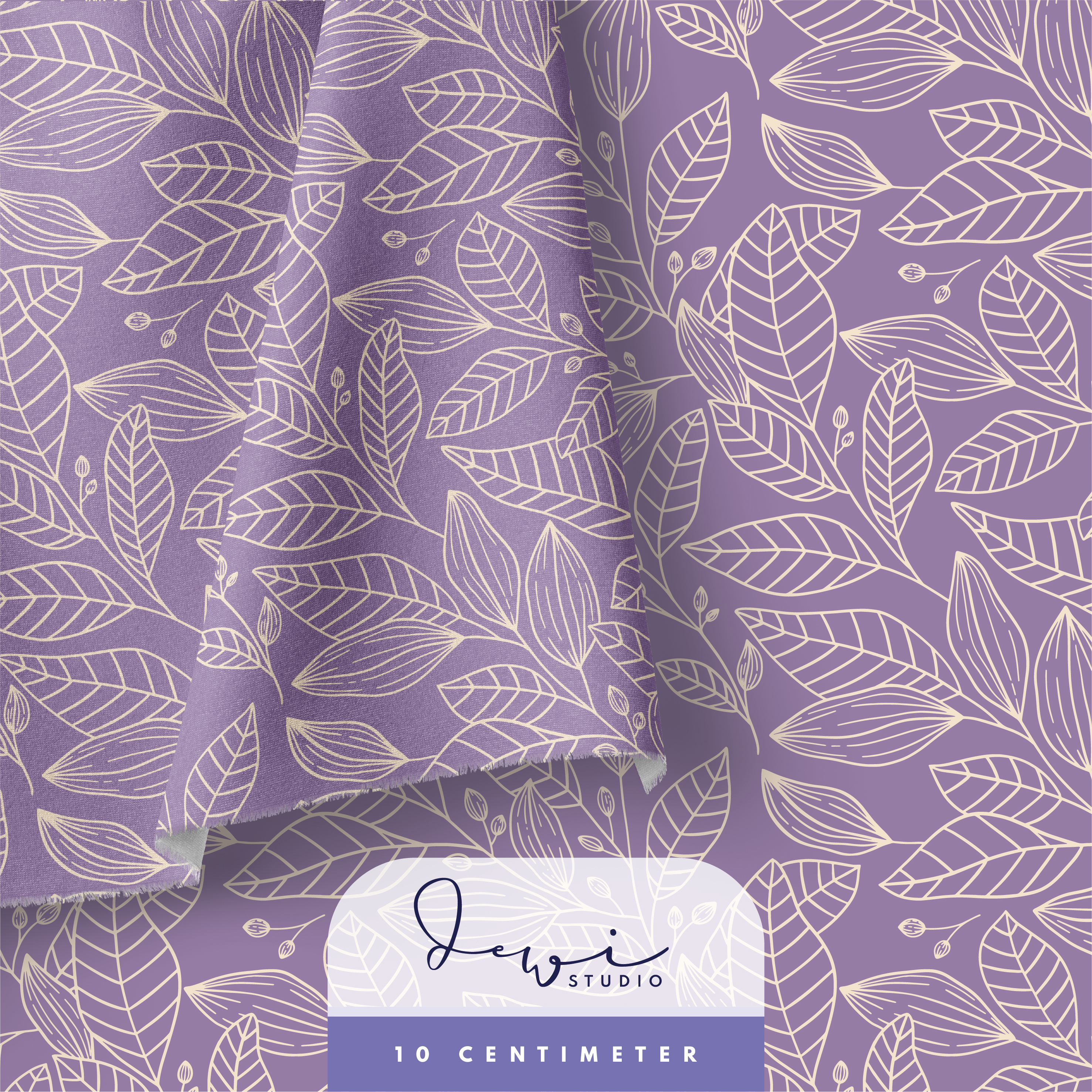 Bio Stoff - Sommerglueck Ranke Lila von Dewi Studio in lila