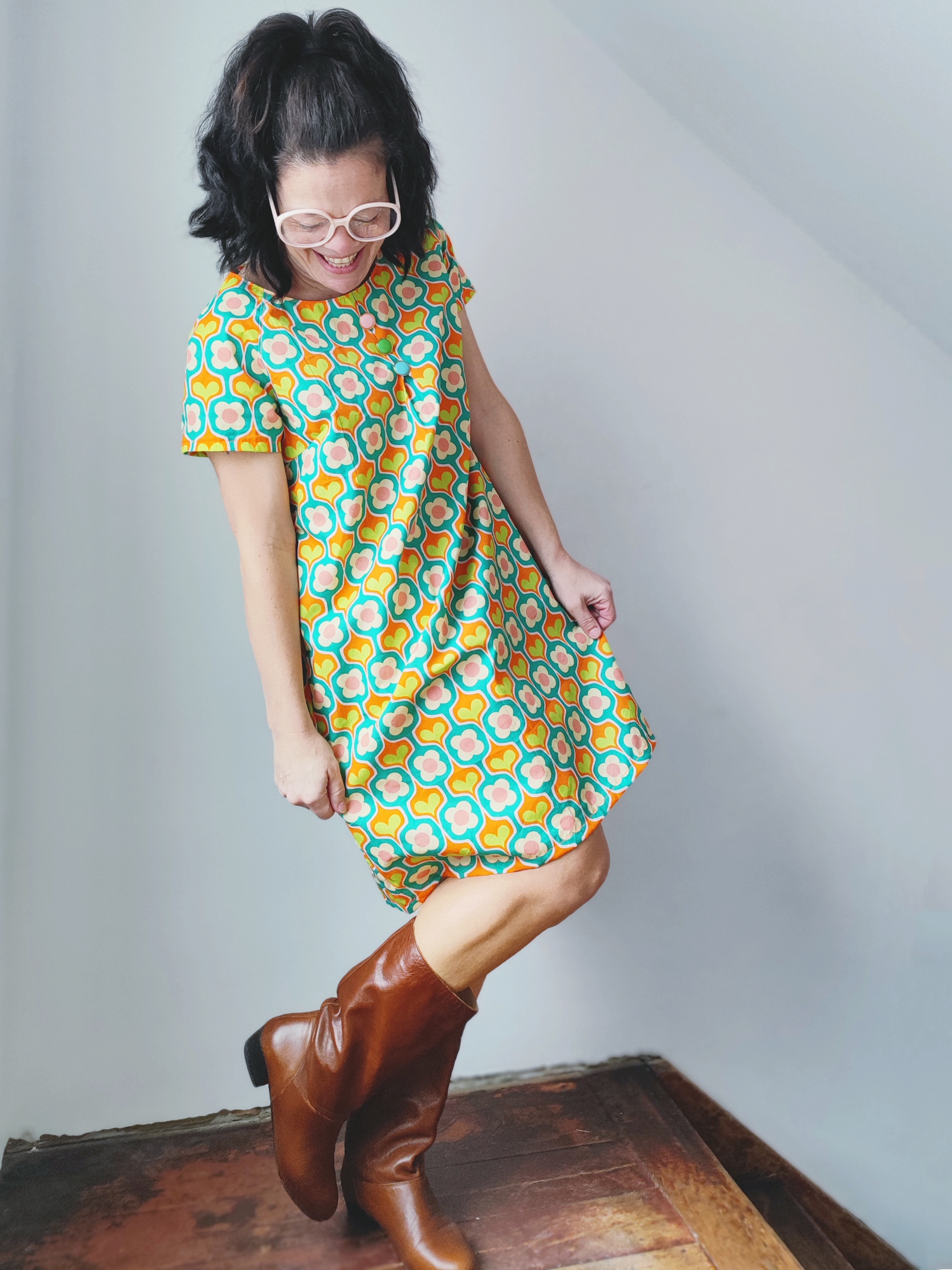 Organic fabric  - Kokkolores beige