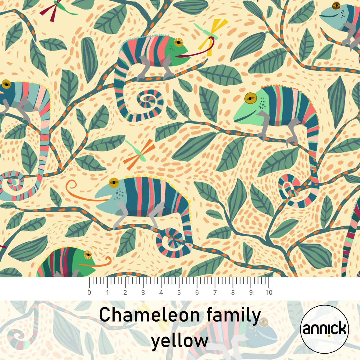 Chameleon Family Yellow