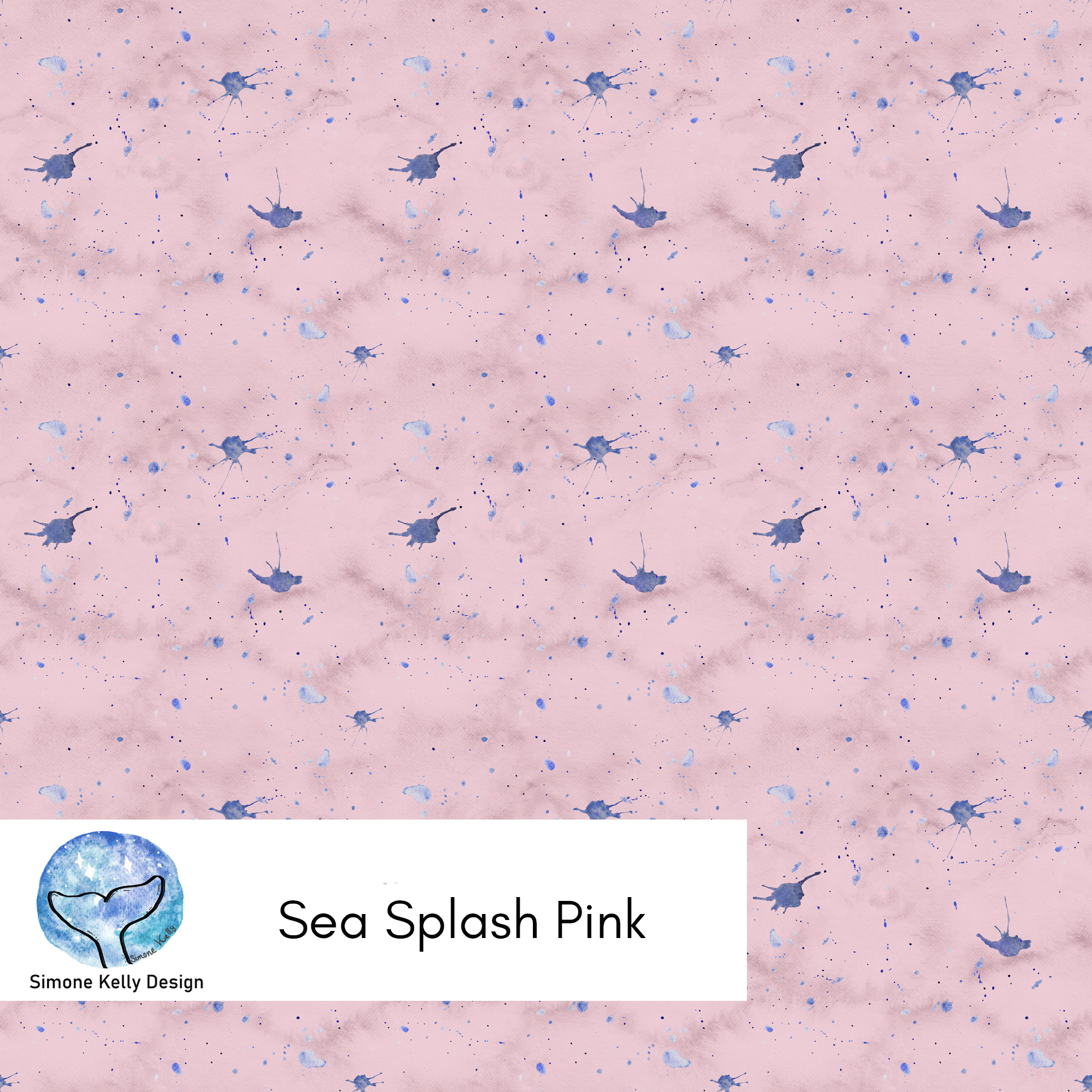 Bio Webware Stoff - Sea Splash - SimoneKelly, pink, rosa, Maritim, 100% Bio-Baumwolle Bio Webware Stoff - Sea Splash - SimoneKelly, pink, rosa, Maritim, 100% Bio-Baumwolle