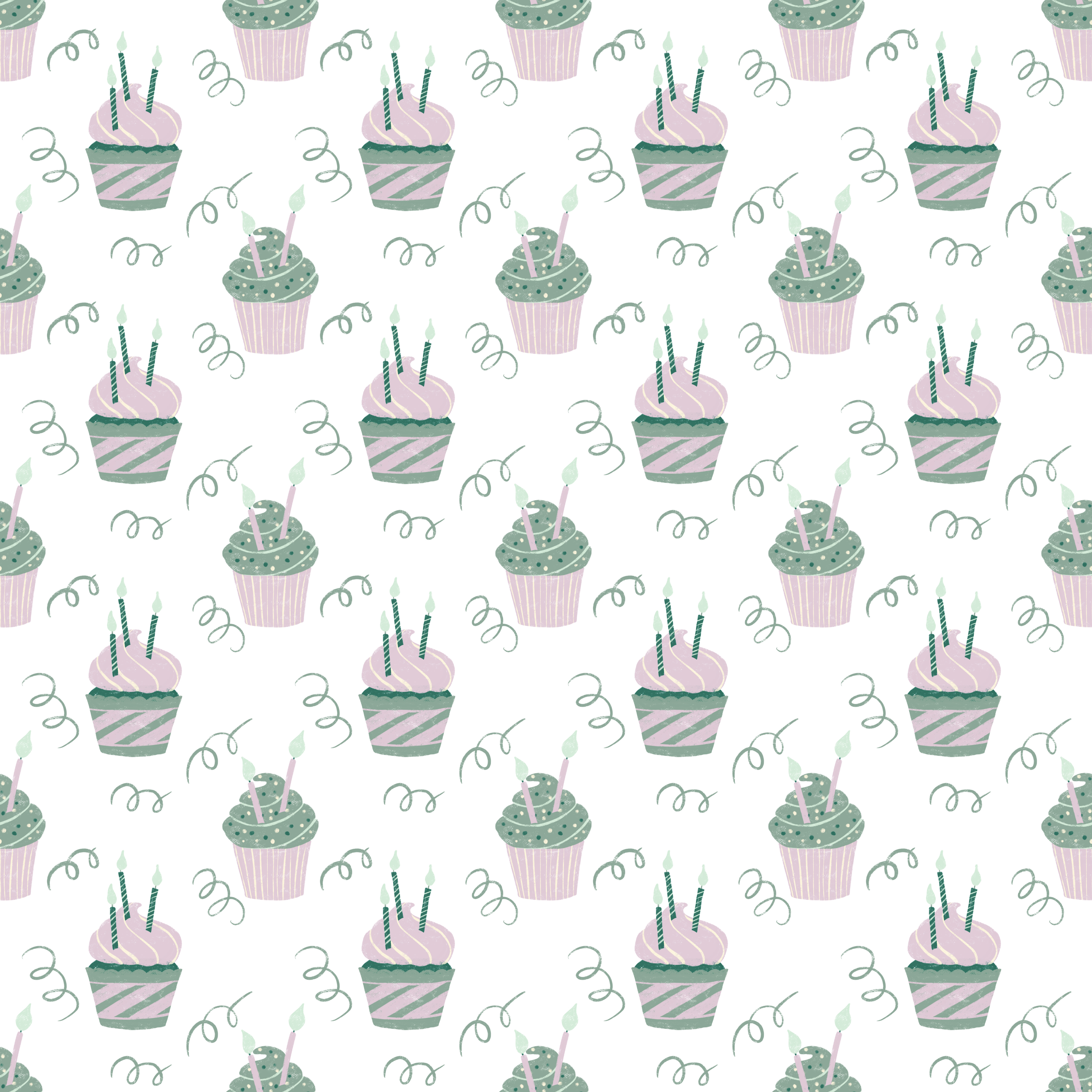 Bio Stoff - Muffins grün