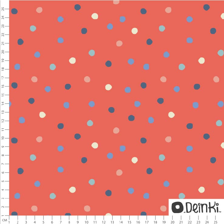 Crazy Polka Dots Rot Bunt 