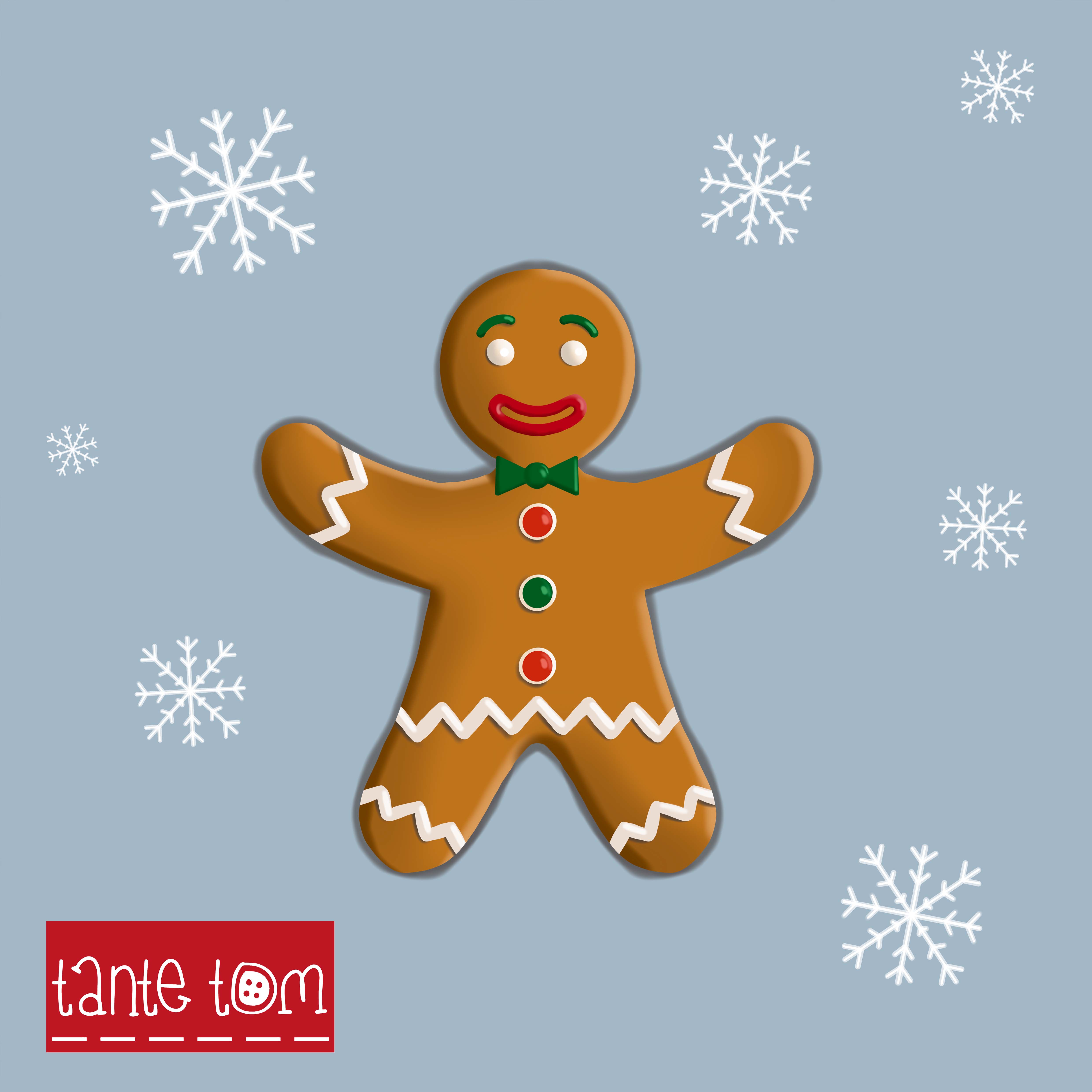50 cm Panel Mr. Lebkuchen | Webware | SW10399-WW