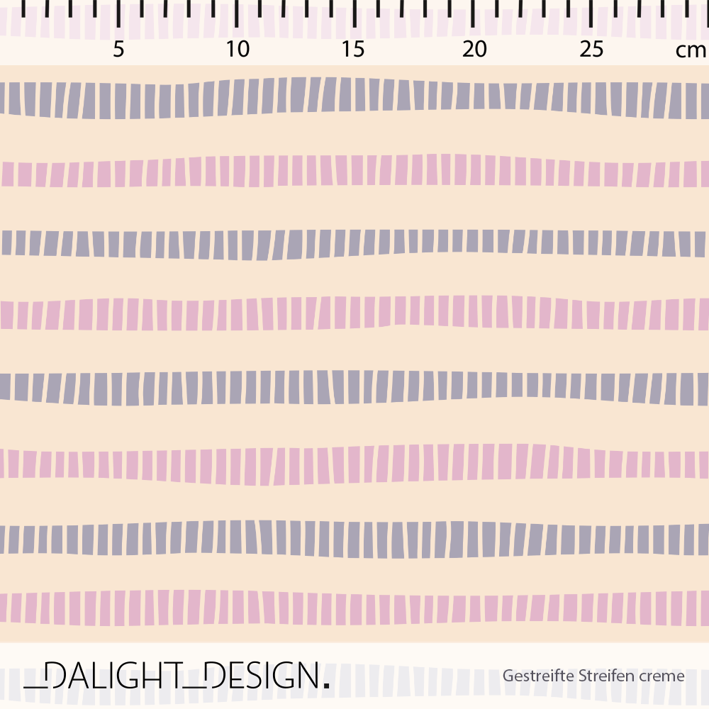 Organic Fabric - Striped Stripes cream