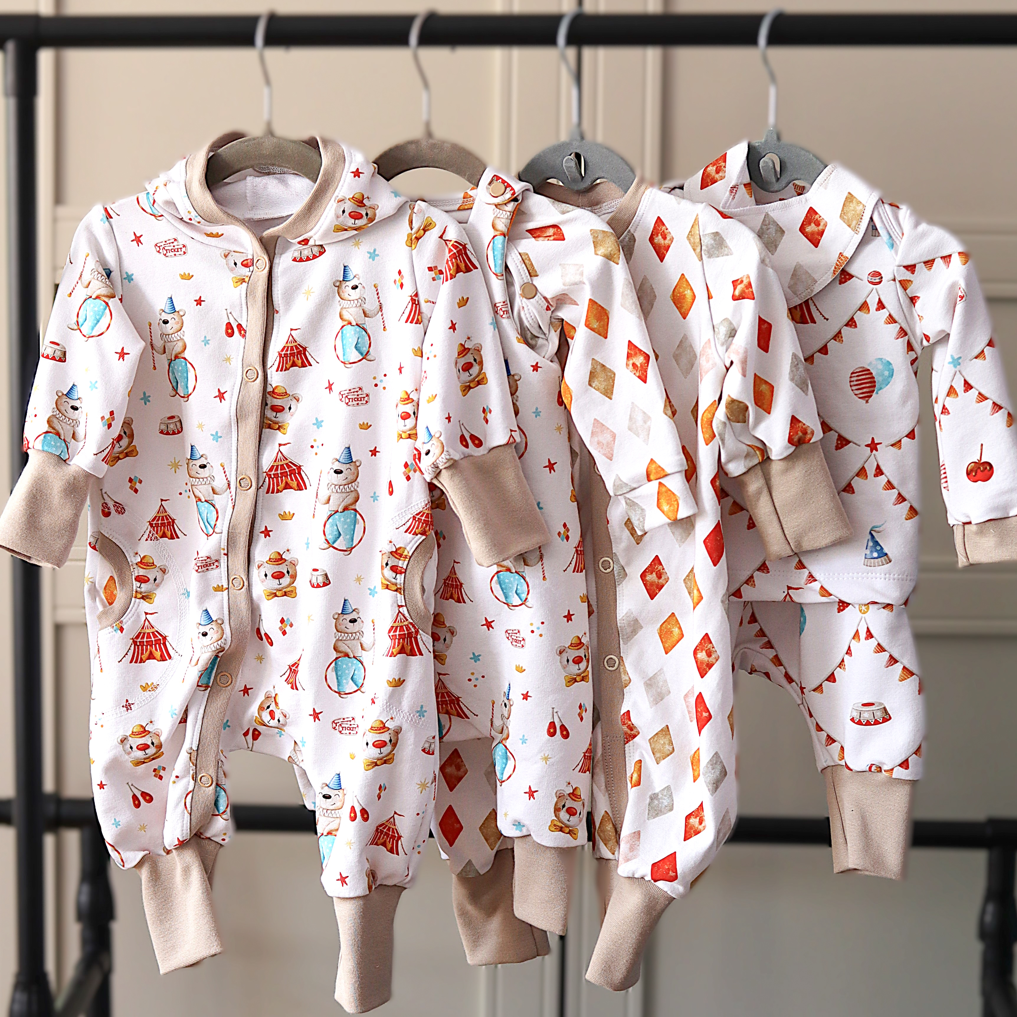 Bio Stoff - Vintage Circus creme