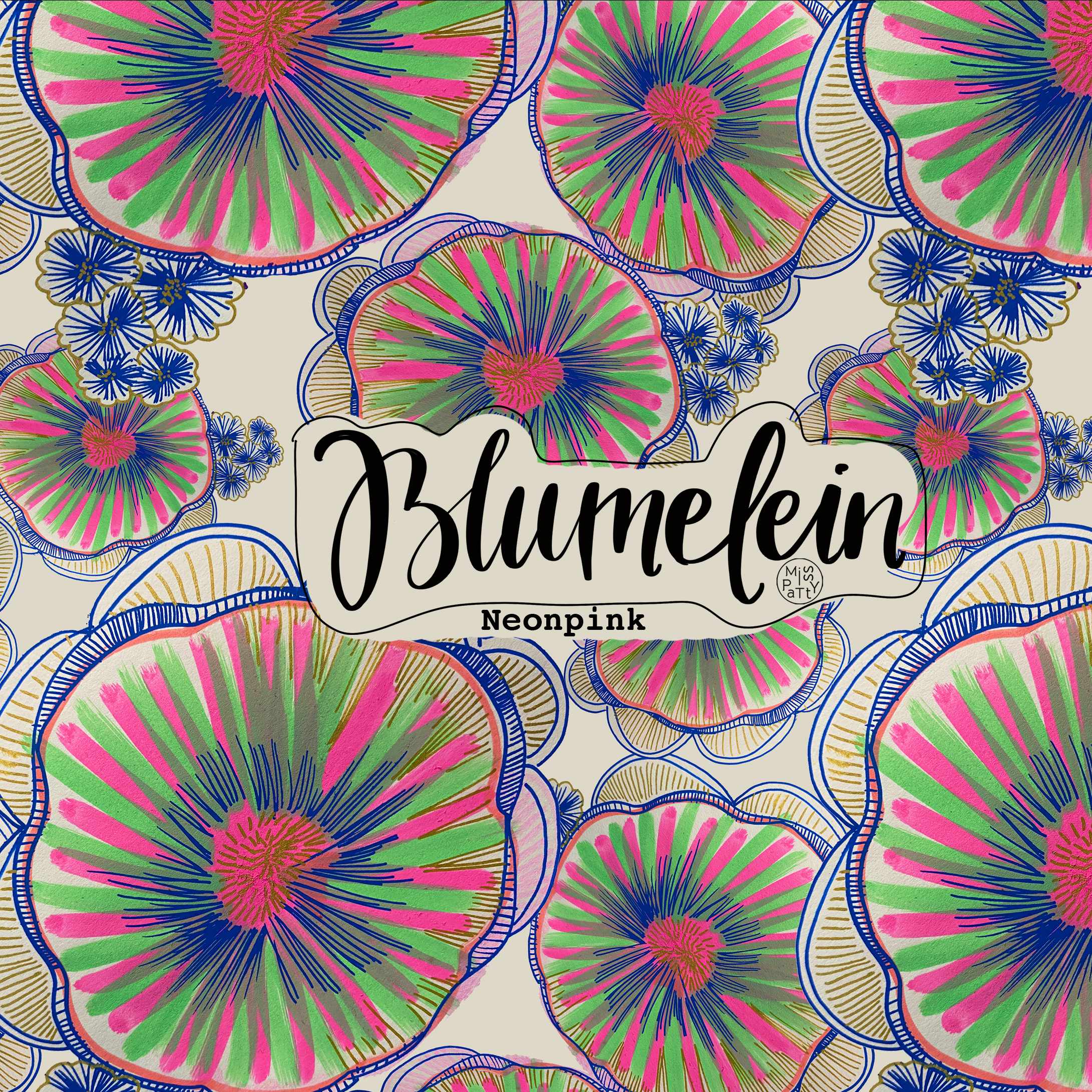 Blumelein, neonpink, Webware Blumelein, neonpink, Webware