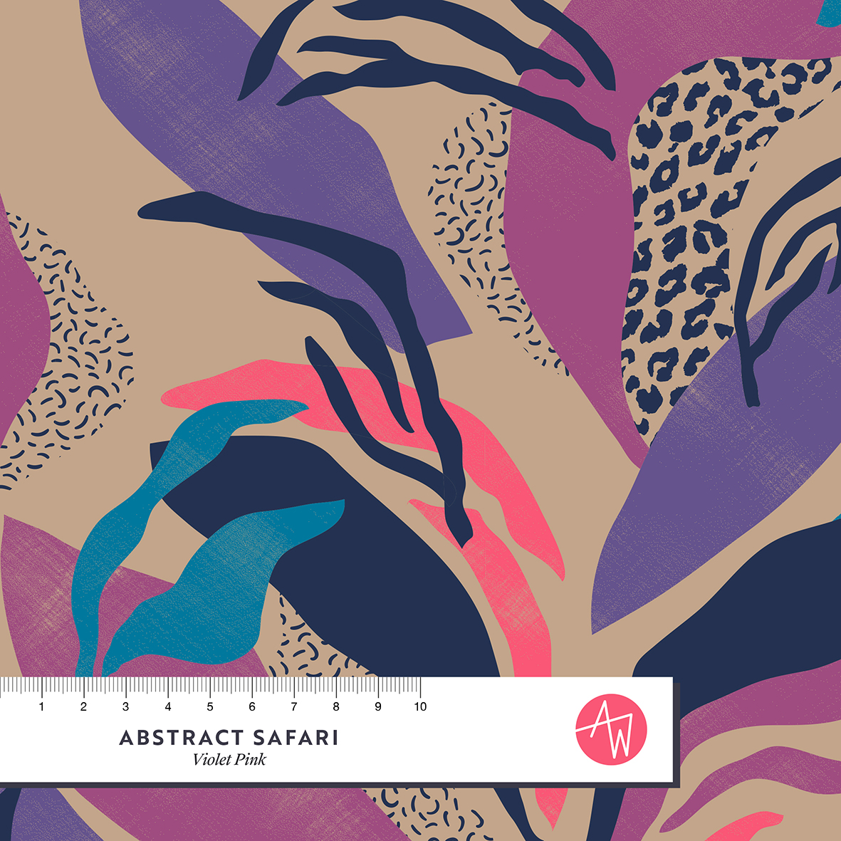 Bio Summersweat Stoff - Abstract Safari - AlexandraWeise, pink, Floral & Blumen, Blätter & Ranken, Breite 150 cm Bio Summersweat Stoff - Abstract Safari - AlexandraWeise, pink, Floral & Blumen, Blätter & Ranken, Breite 150 cm