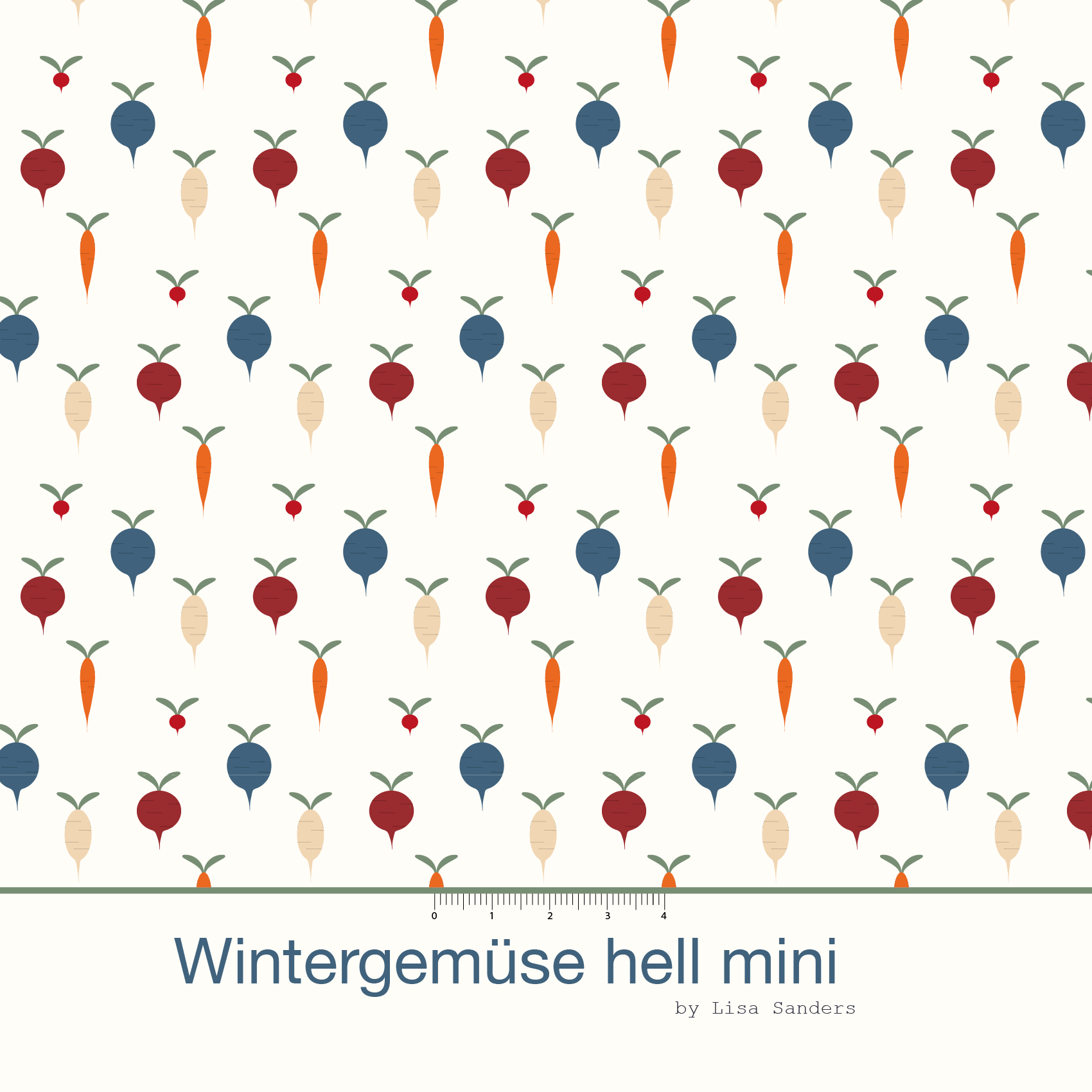 Bio Stoff  -  Wintergemüse Mini hell