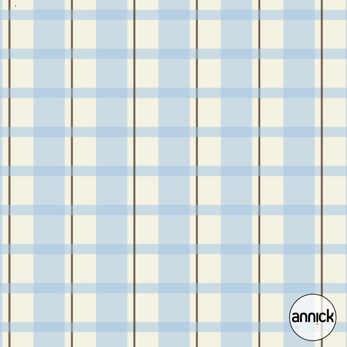 Bio Stoff - Jungle Adventure Plaid Sky Blue von Annick in blau Bio Stoff - Jungle Adventure Plaid Sky Blue von Annick in blau