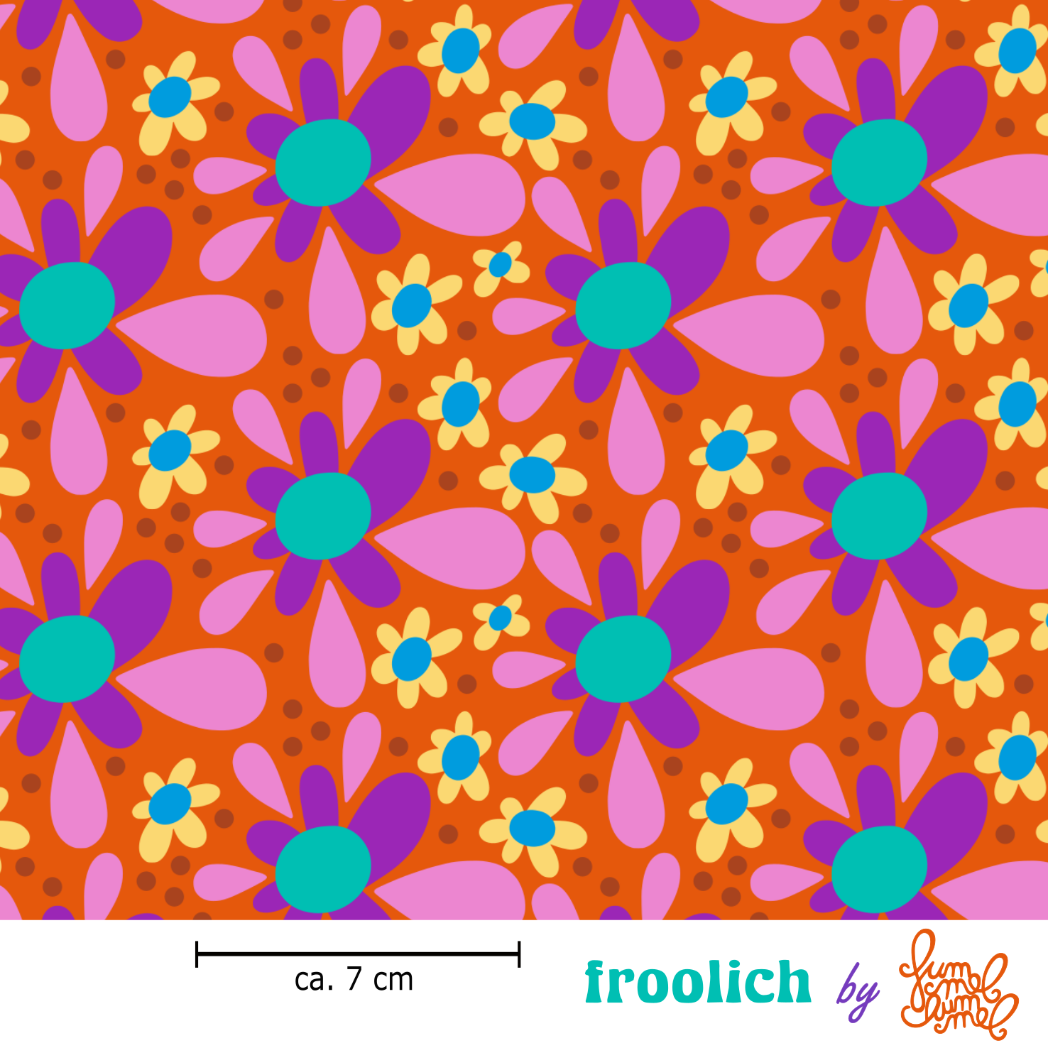 Bio Stoff - Froolich Pink von Fummelhummel in rot Bio Stoff - Froolich Pink von Fummelhummel in rot