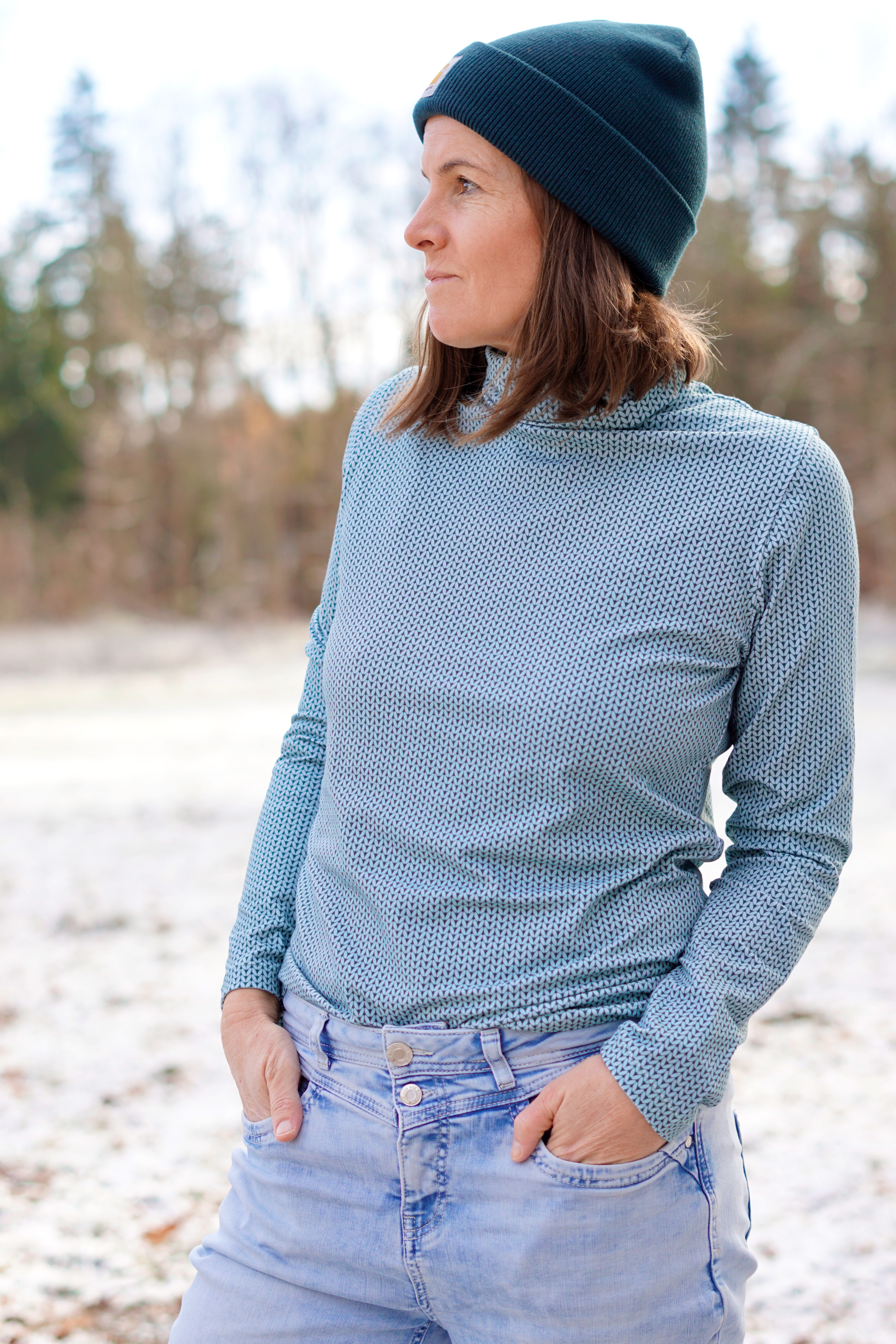 Organic Fabric - Knitted orange