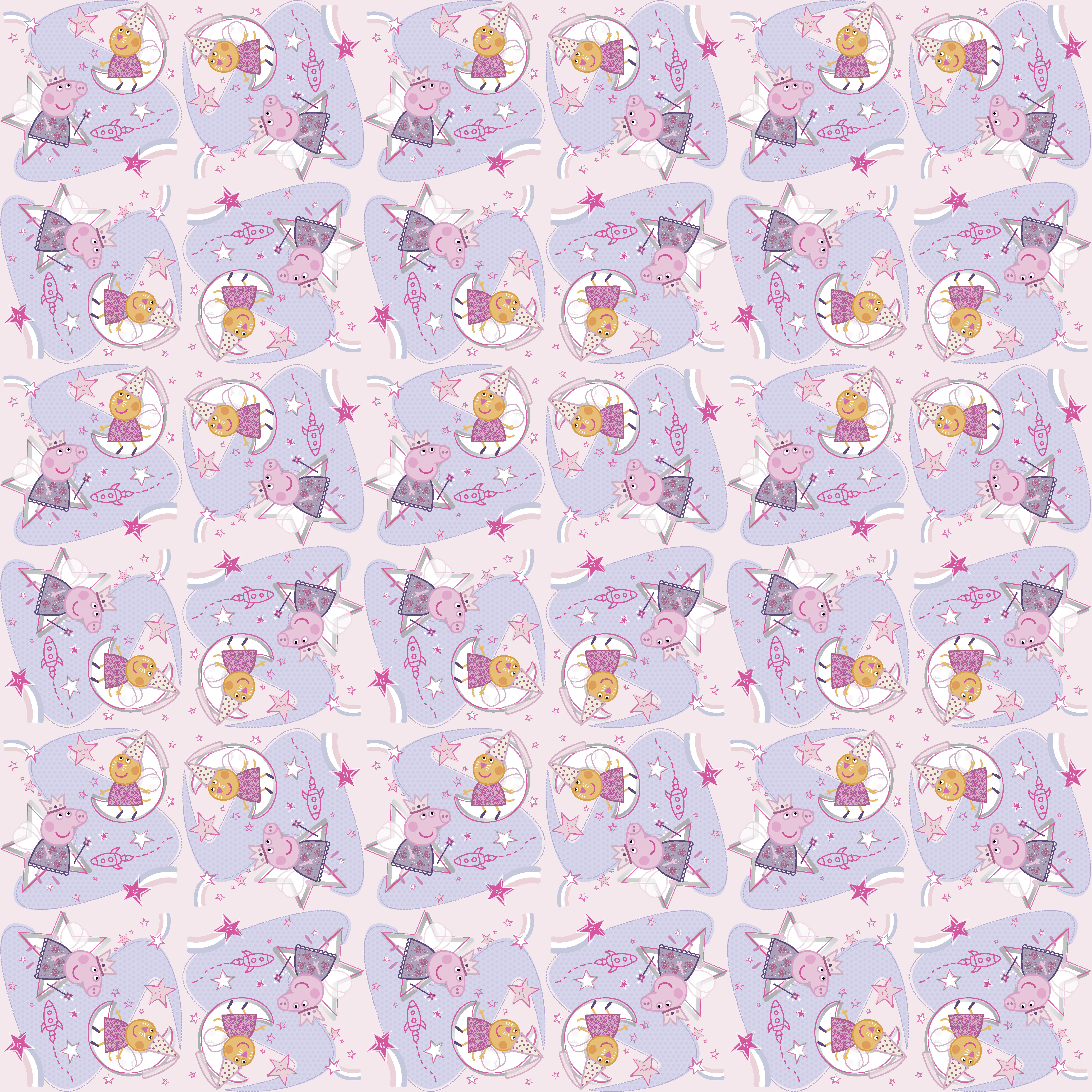 Bio Stoff  -  Peppa Pig Fairy  - PeppaPig, rosa, Fantasy, Regenbogen