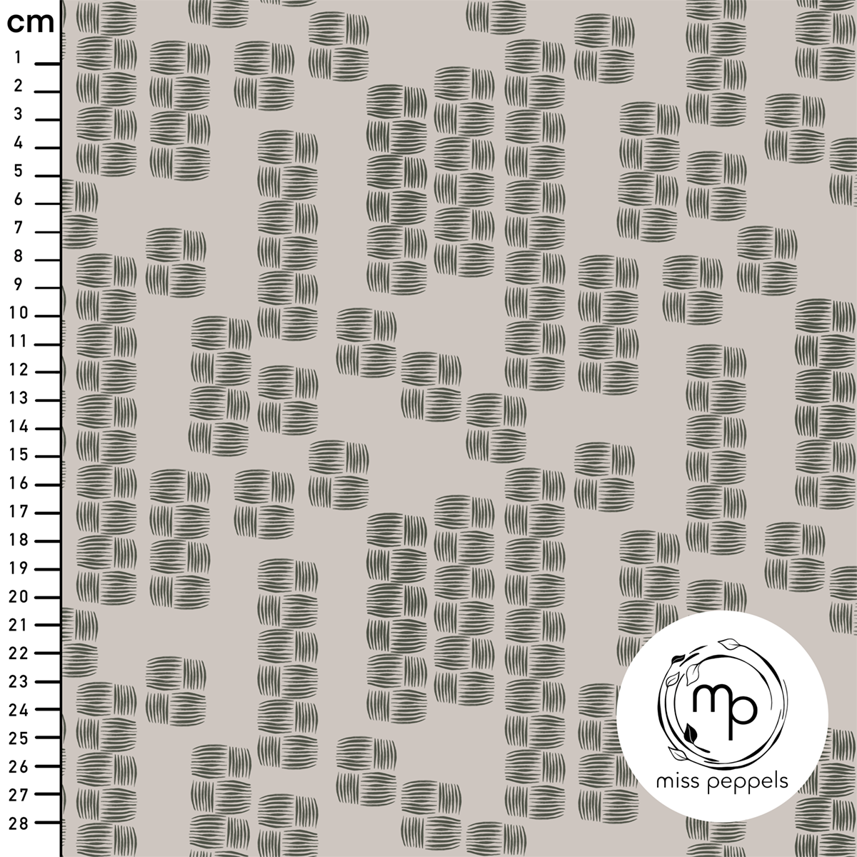 Organic Fabric - Riffle beige