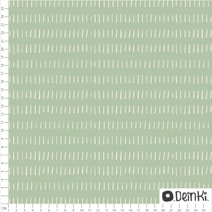Bio Webware Stoff - Osterwiese Grässer Striche - Deinki, grün, Punkte, 100% Bio-Baumwolle Bio Webware Stoff - Osterwiese Grässer Striche - Deinki, grün, Punkte, 100% Bio-Baumwolle
