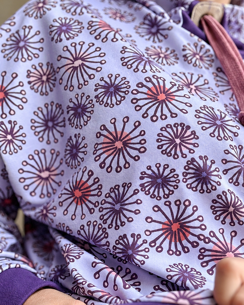 Organic fabric - Winterzauberblüten - Andrea Mühlbauer