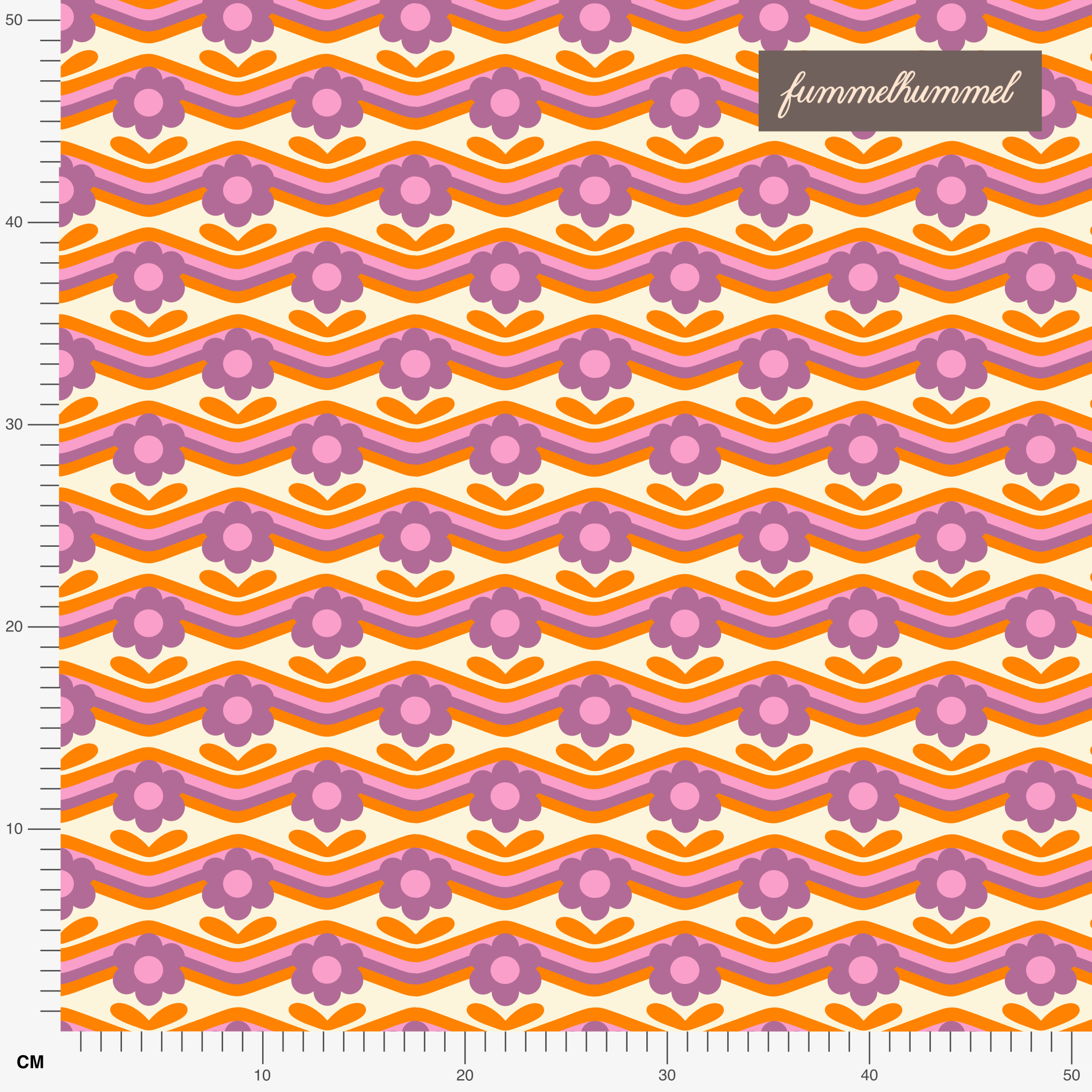 Organic fabric - Lina purple