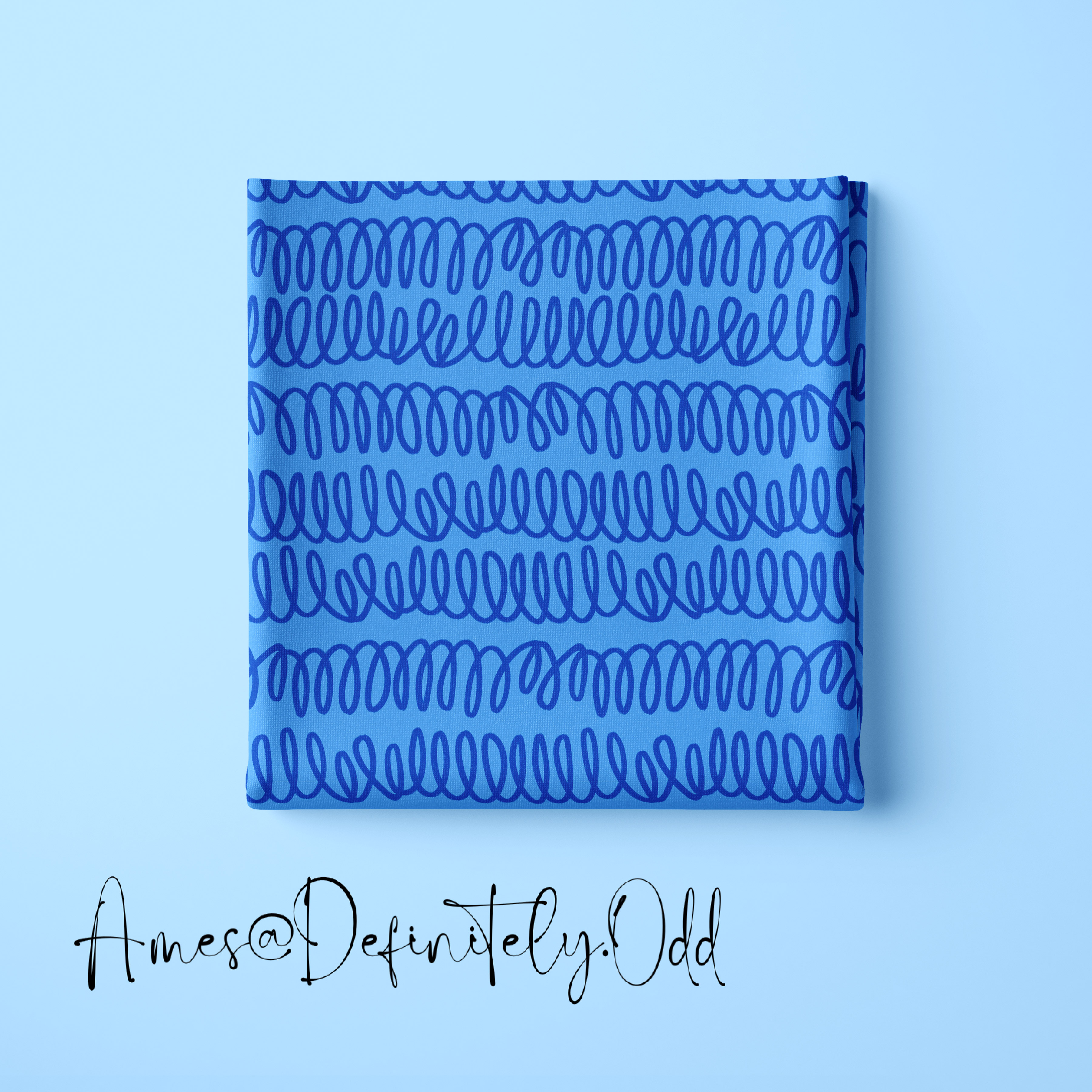Bio Webware Stoff - Kringel - AmesDefinitelyOdd, blau, 100% Bio-Baumwolle Bio Webware Stoff - Kringel - AmesDefinitelyOdd, blau, 100% Bio-Baumwolle