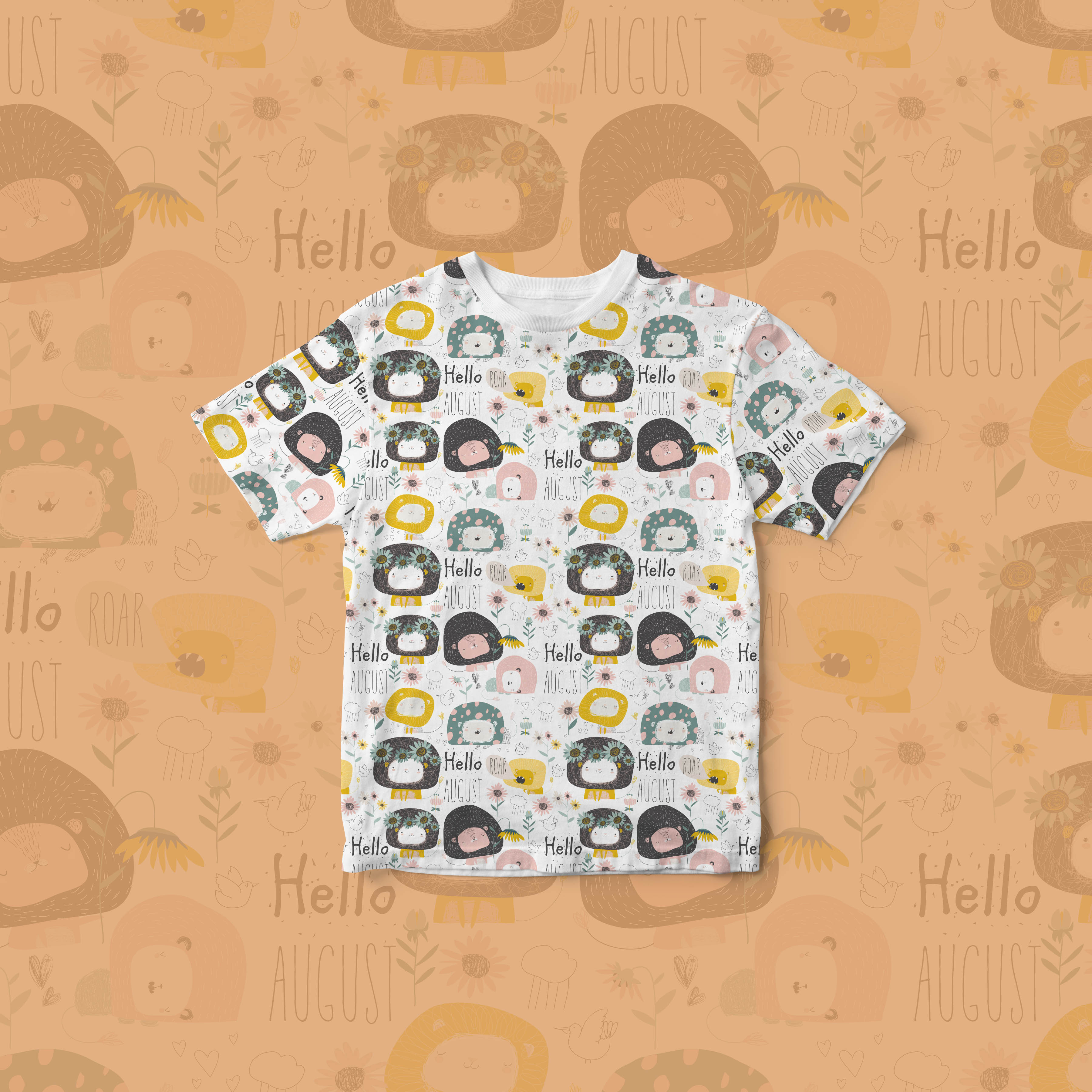 Bio Webware Stoff  -  Hello August  - LilleSelection, creme, Floral & Blumen, Sommer, Blätter & Ranken, rosa, 100% Bio-Baumwolle