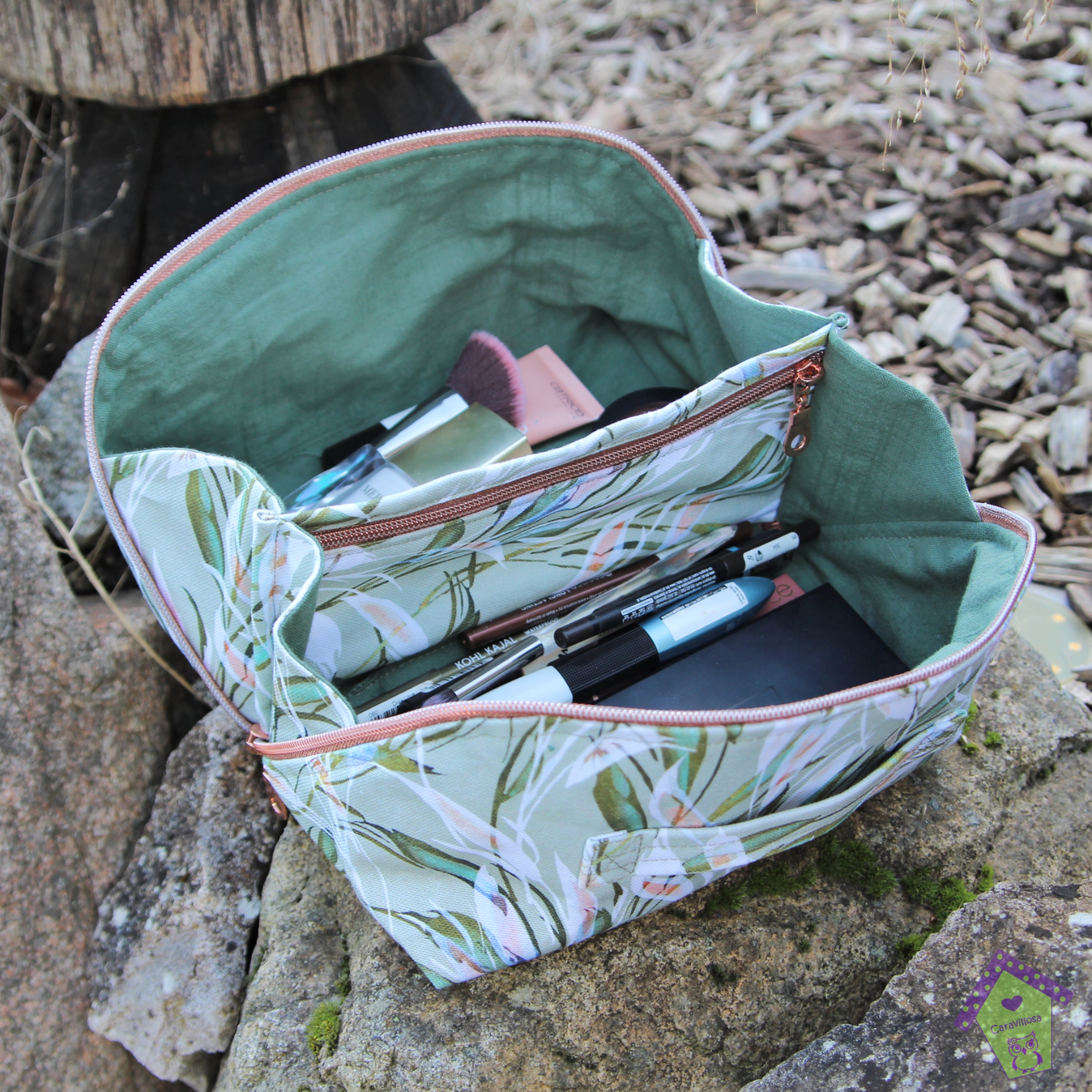 Bio Stoff - Summerleaves Olive von Kristin Tessen in grün