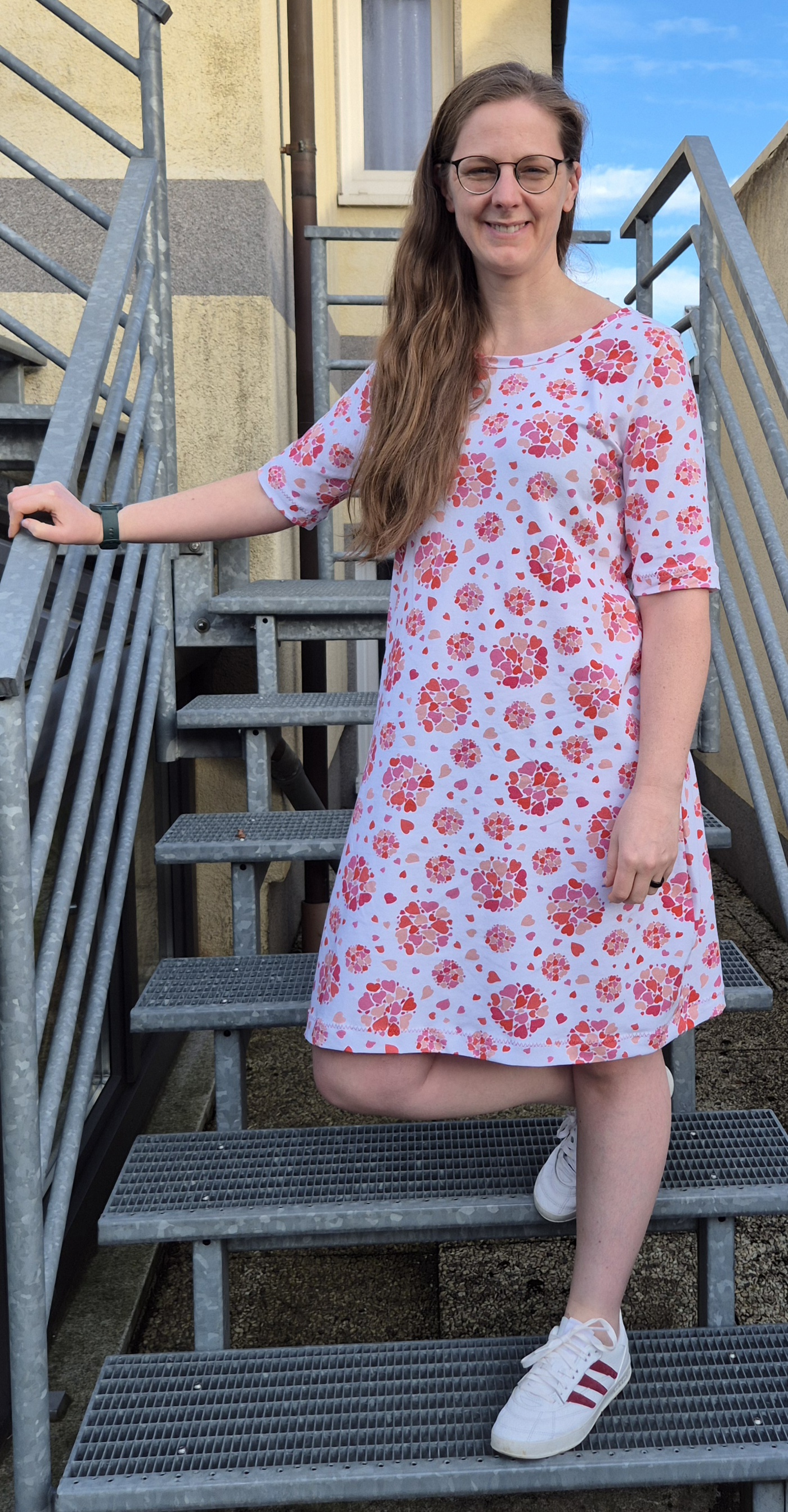 Bio Stoff - Herz Kugel grün