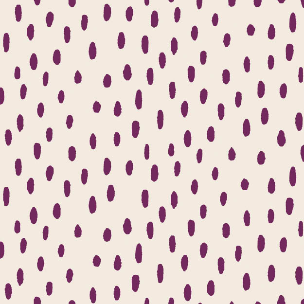 Bio Stoff - Sprinkel creme, lila - misspeppels