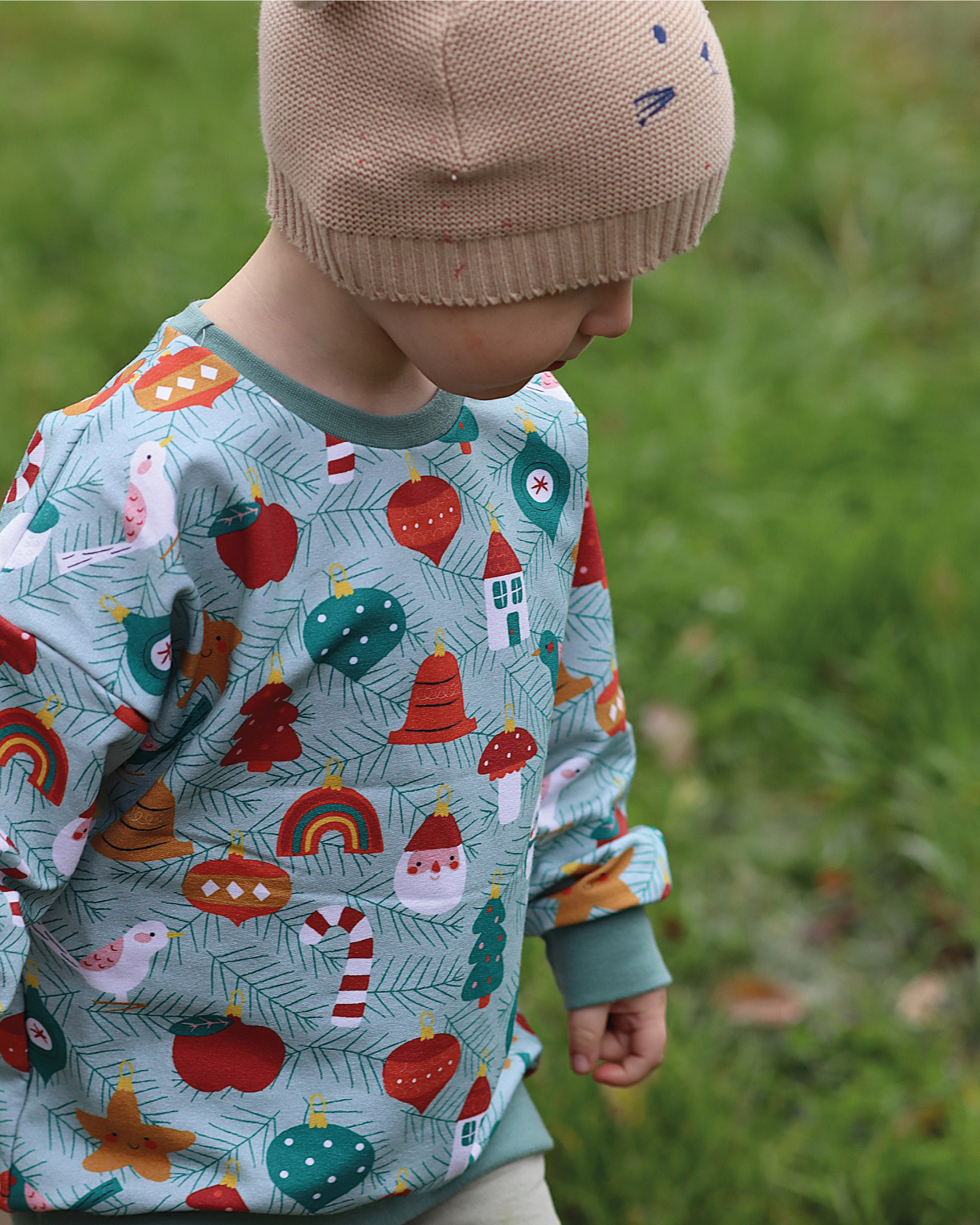 Organic Fabric - Happy Holidays