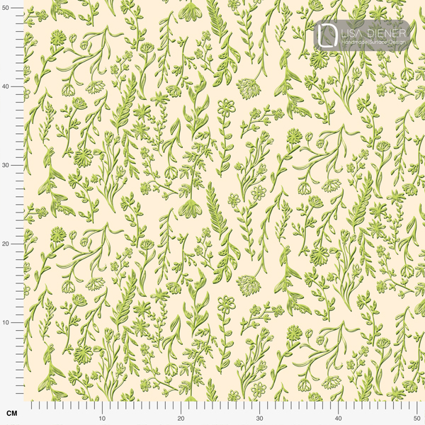 Bio Stoff - Florelei pistaziengrün