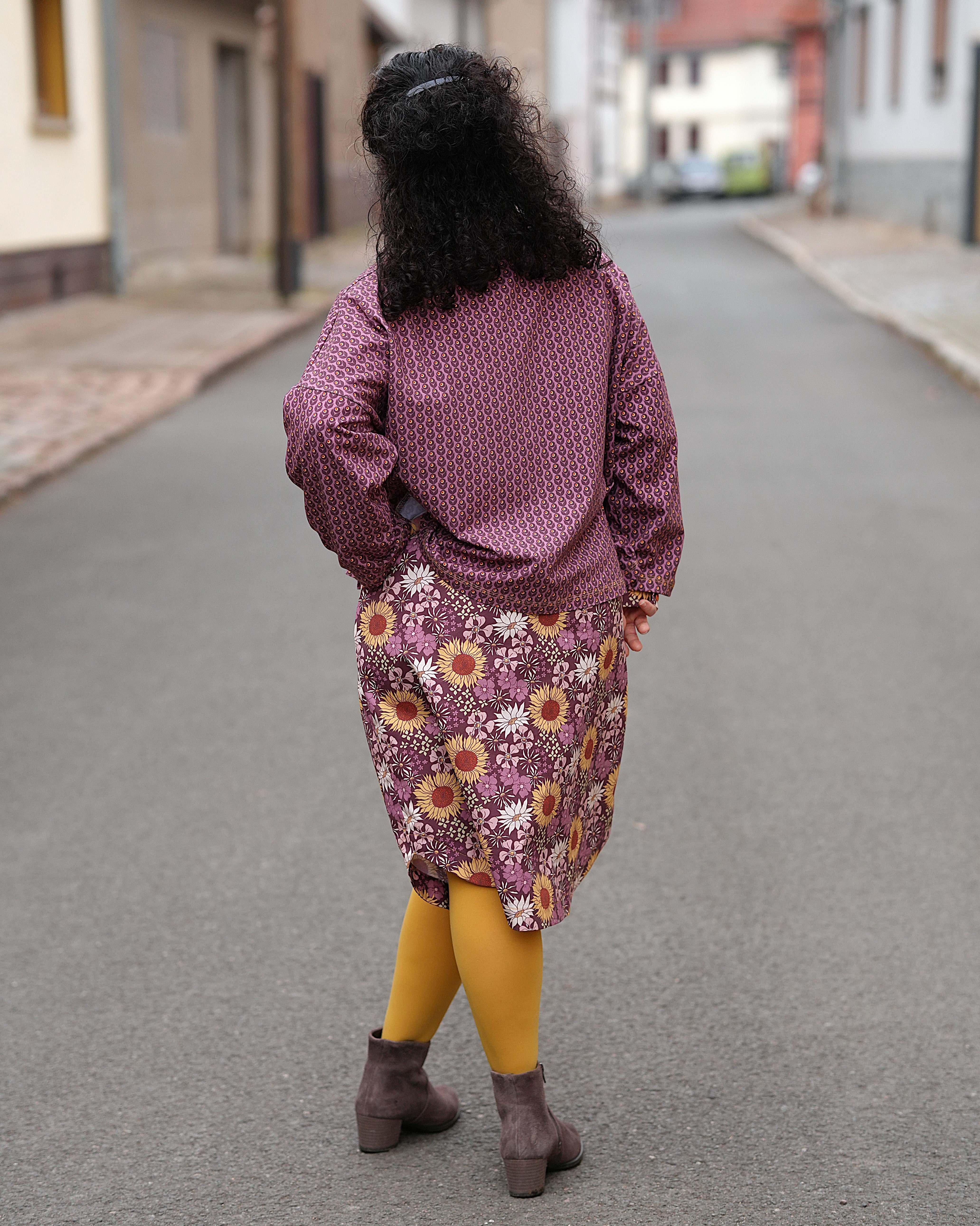 Bio Stoff - Retrospirit Flowers mauve