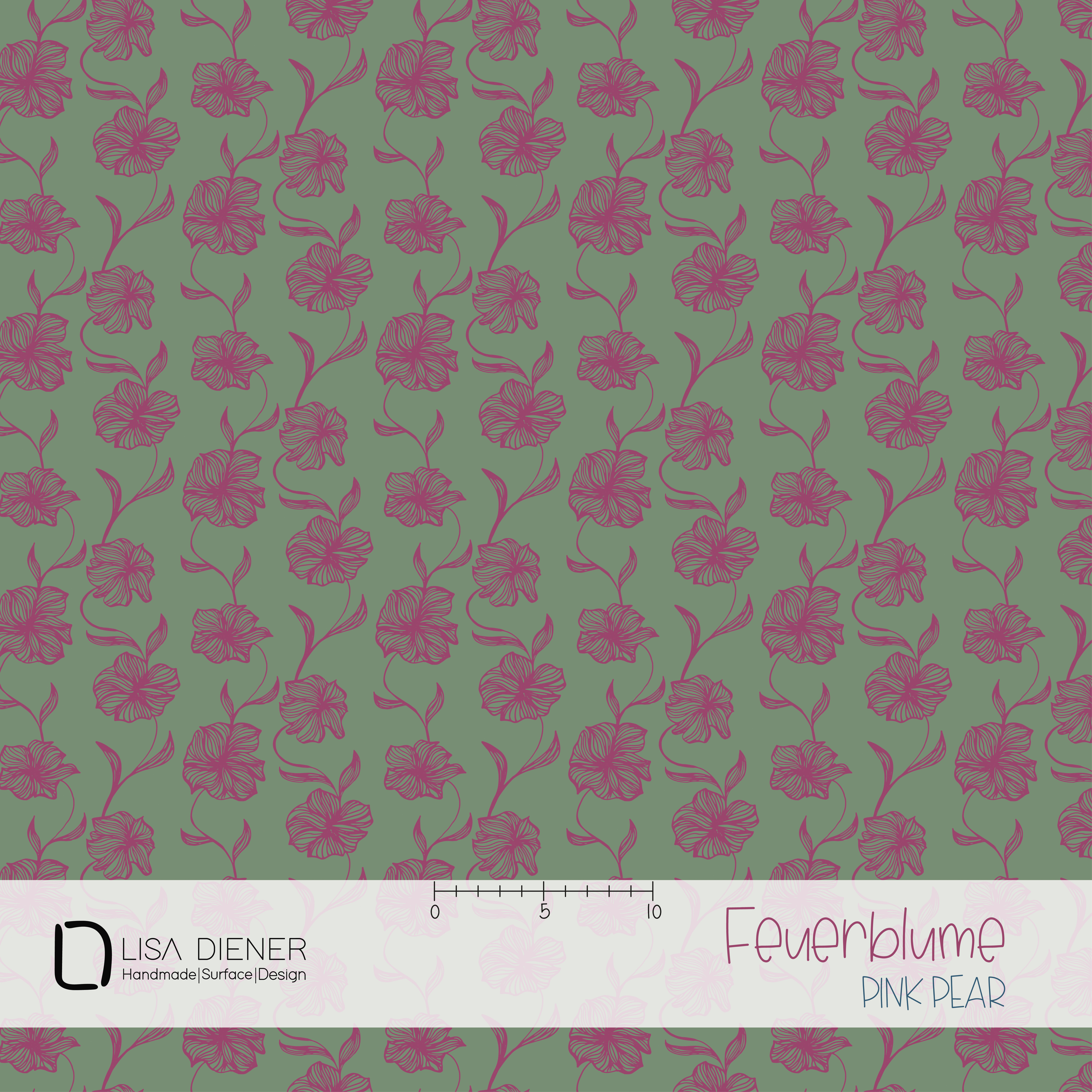 Bio Webware Stoff - Feuerblume - LisaDiener, Floral & Blumen, pink, grün, 100% Bio-Baumwolle Bio Webware Stoff - Feuerblume - LisaDiener, Floral & Blumen, pink, grün, 100% Bio-Baumwolle
