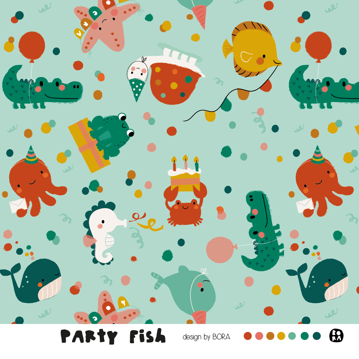 Organic fabric  -  Partyfish