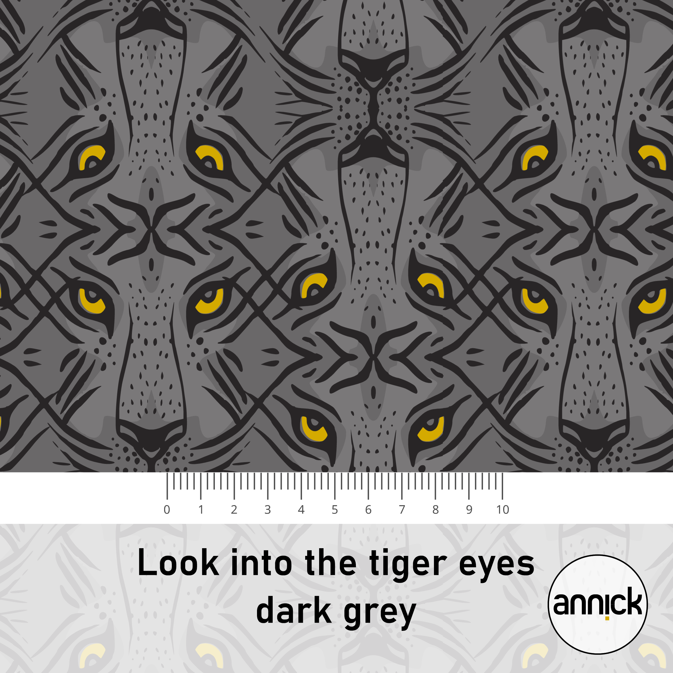 Look into the tiger eyes dark grey