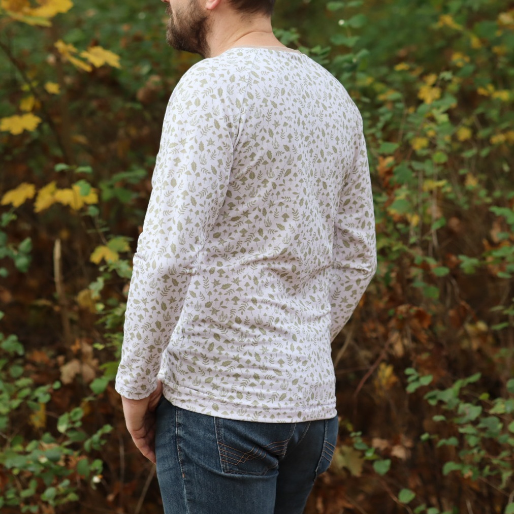 Bio Stoff - Herbstwaldblueten von Deinki in beige