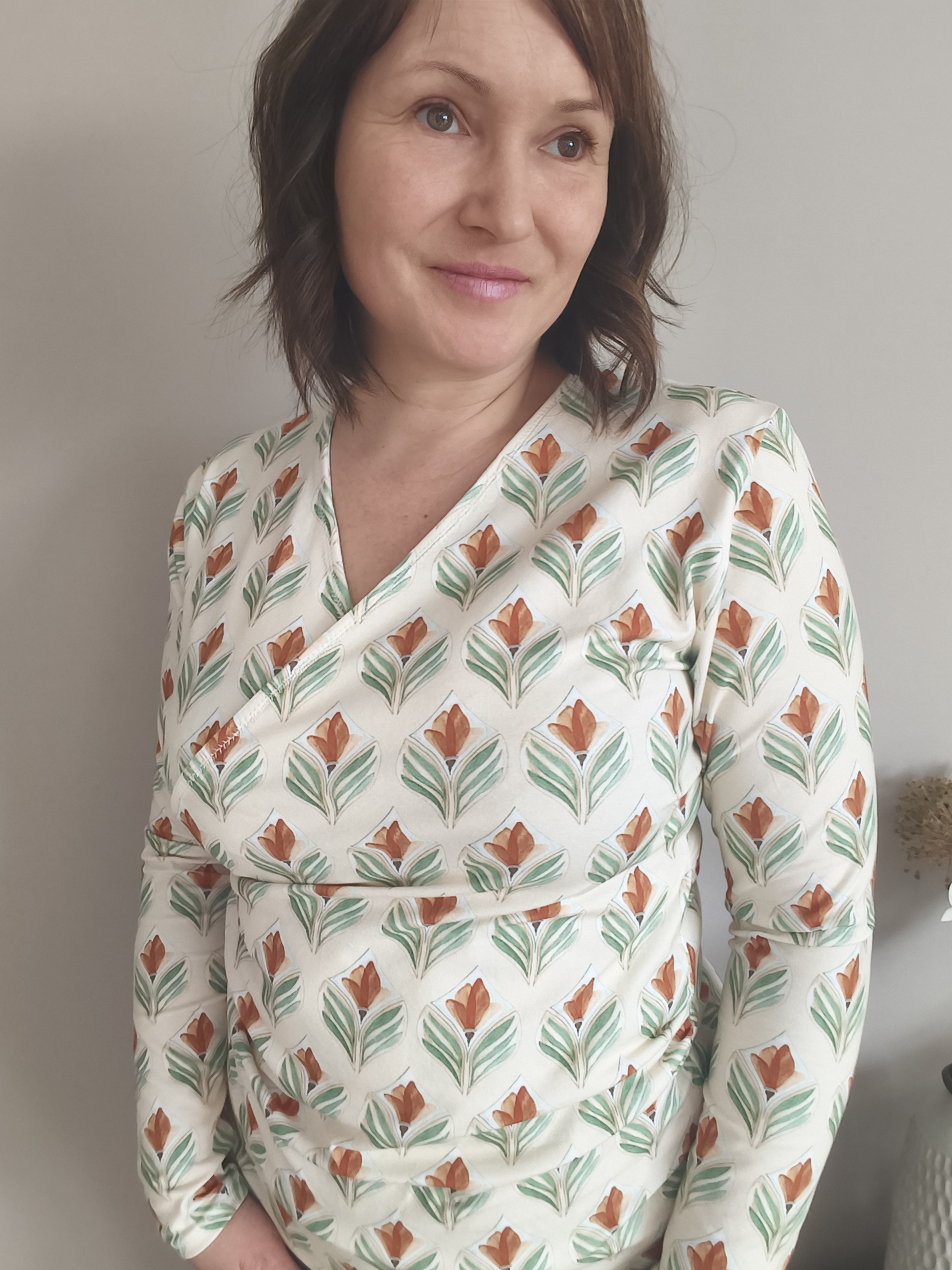 Bio Stoff  - Blooming Tiles Amber