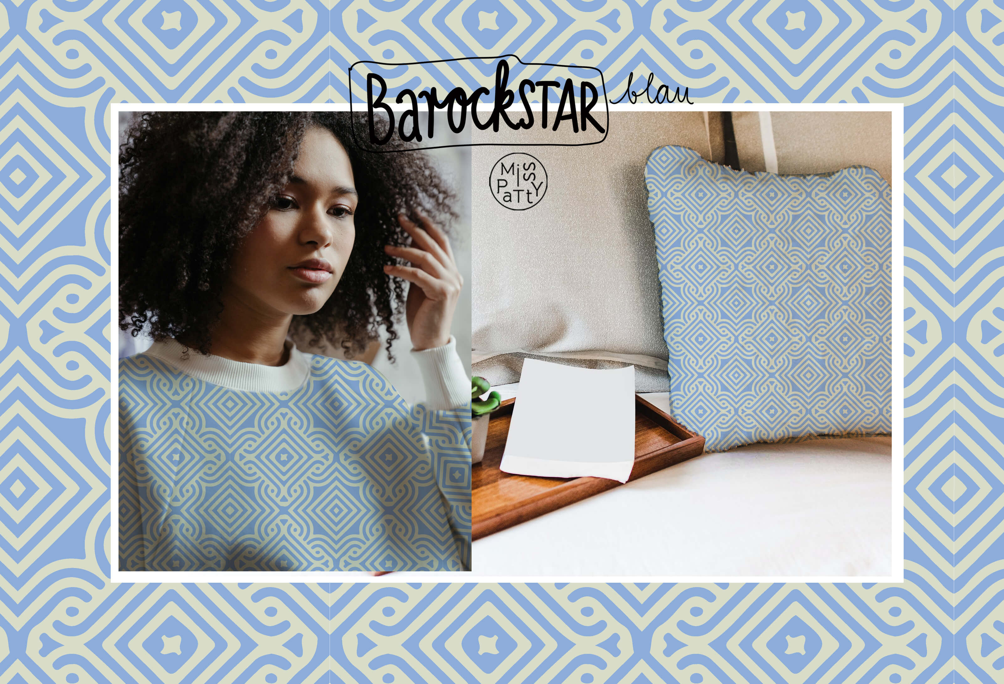 Barockstar, blau, Webware