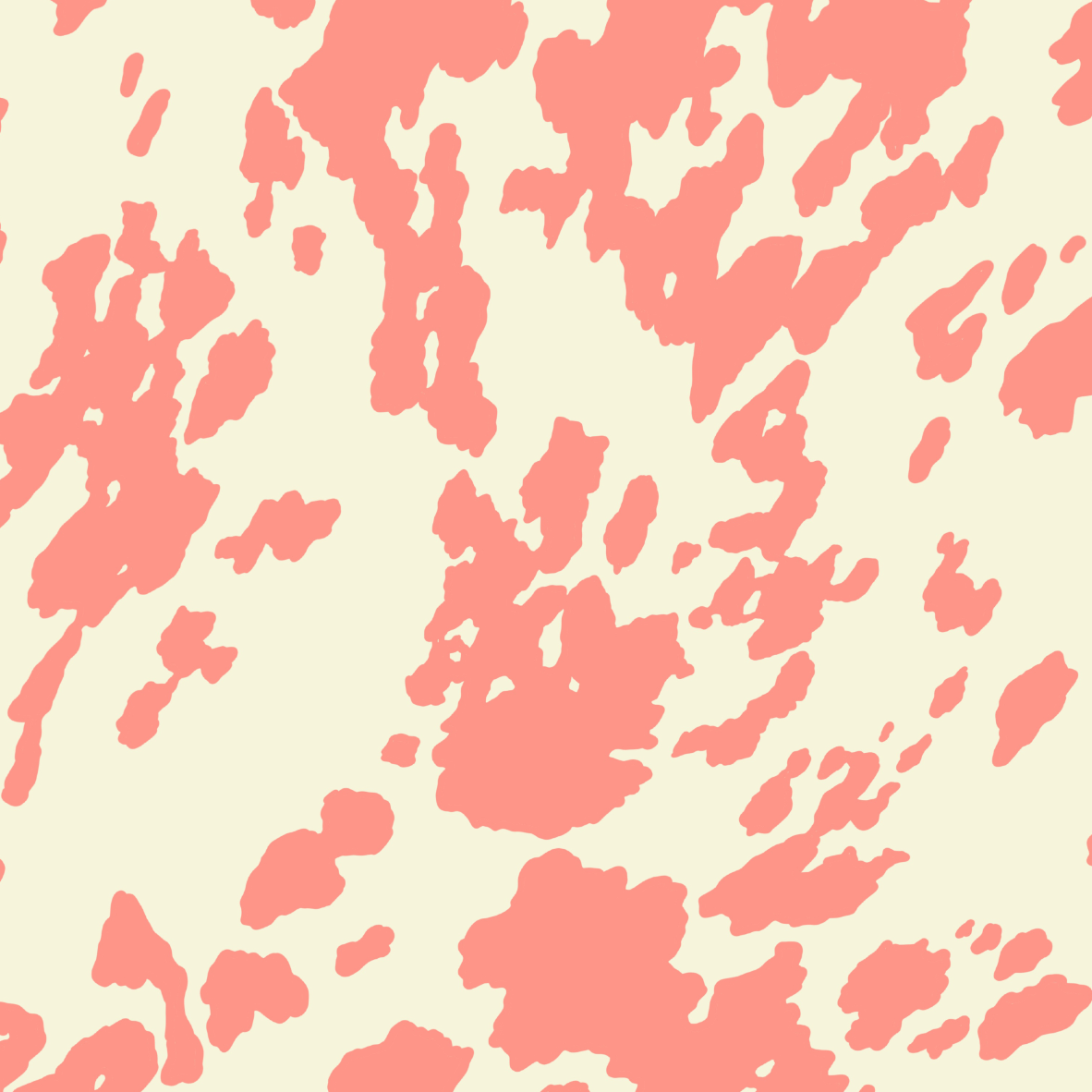 Organic fabric - Sommergold Kuhfellmuster pink