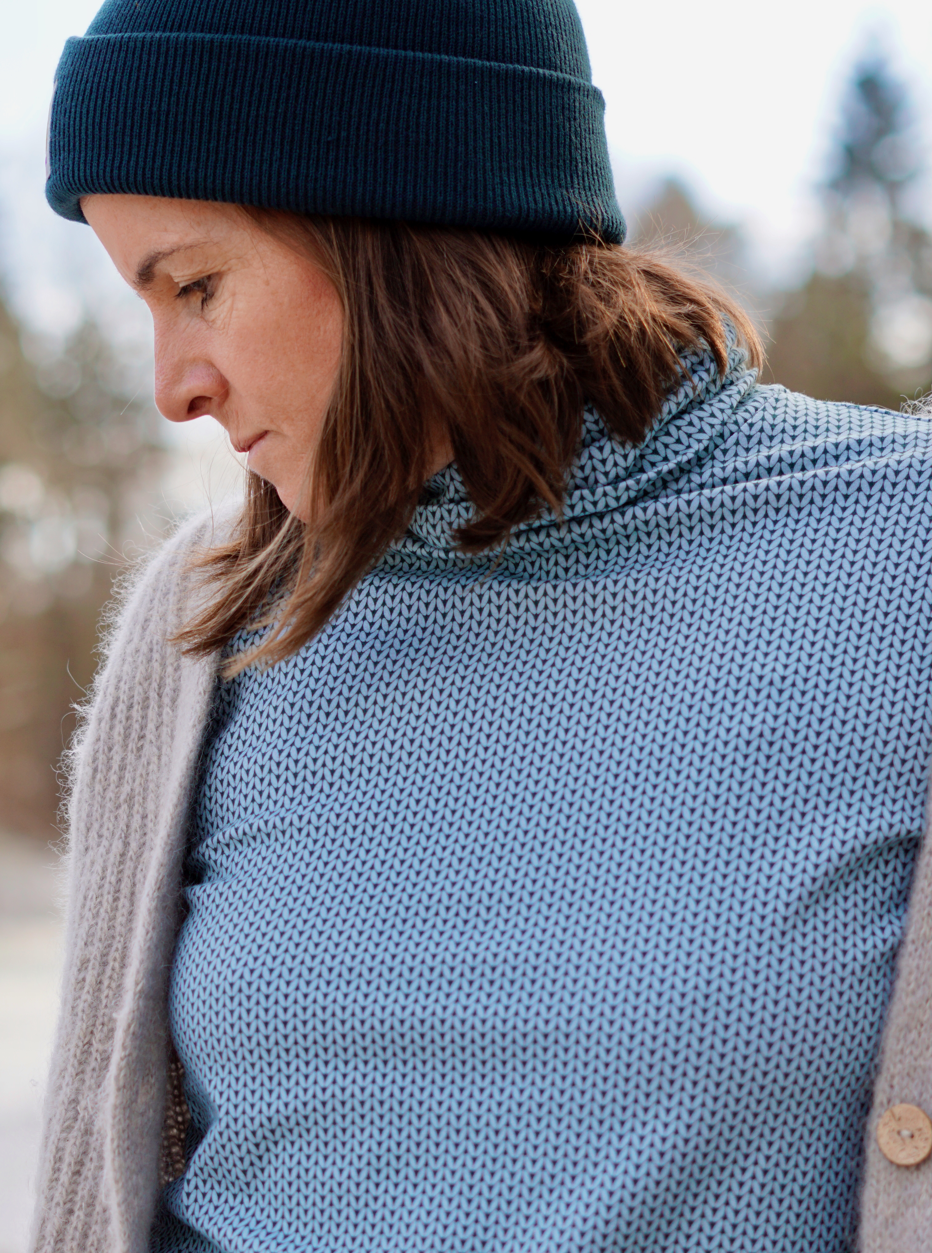 Organic Fabric - Knitted orange