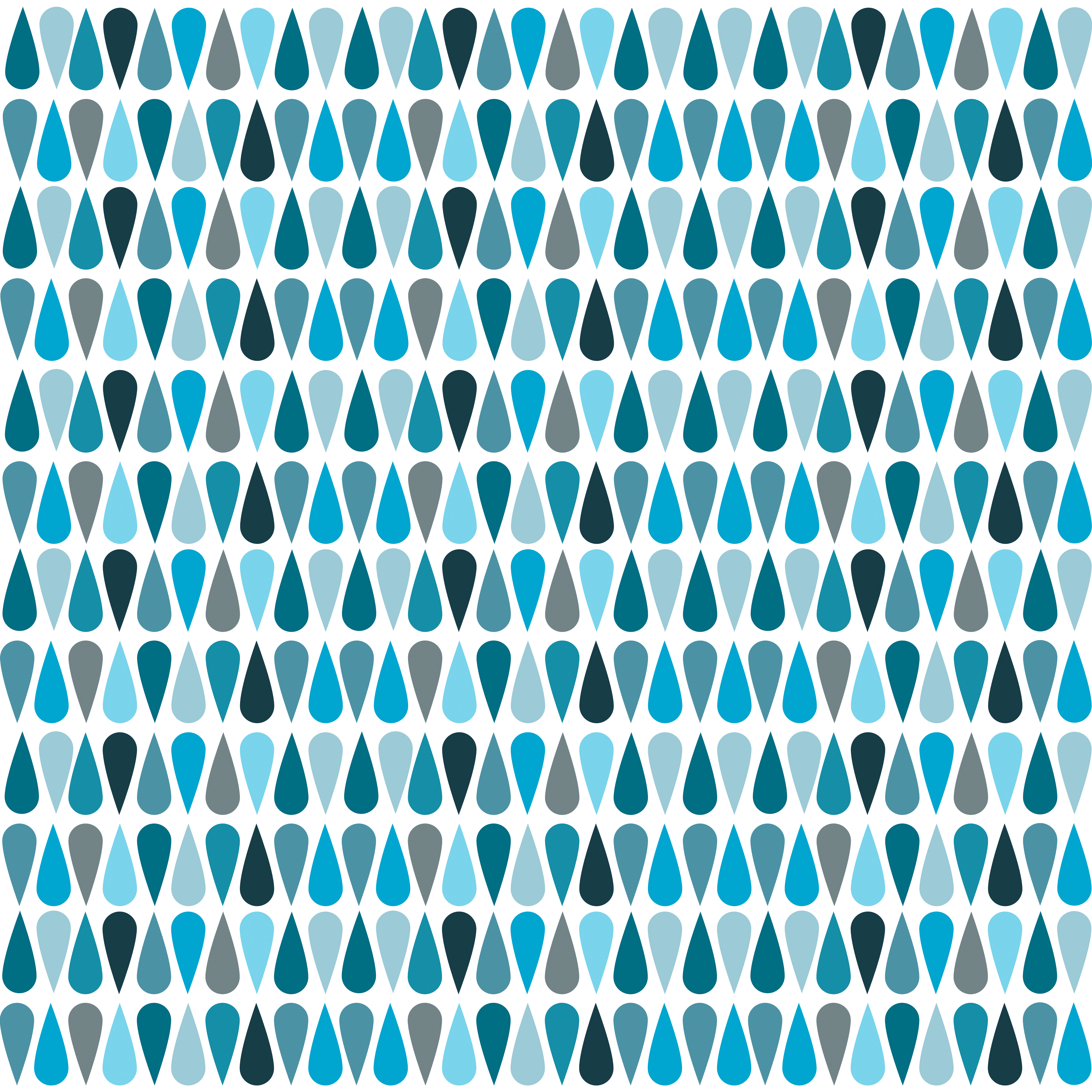 Bio Fabric - Retro Drops Blue by Simone Kelly in blue Bio Fabric - Retro Drops Blue by Simone Kelly in blue