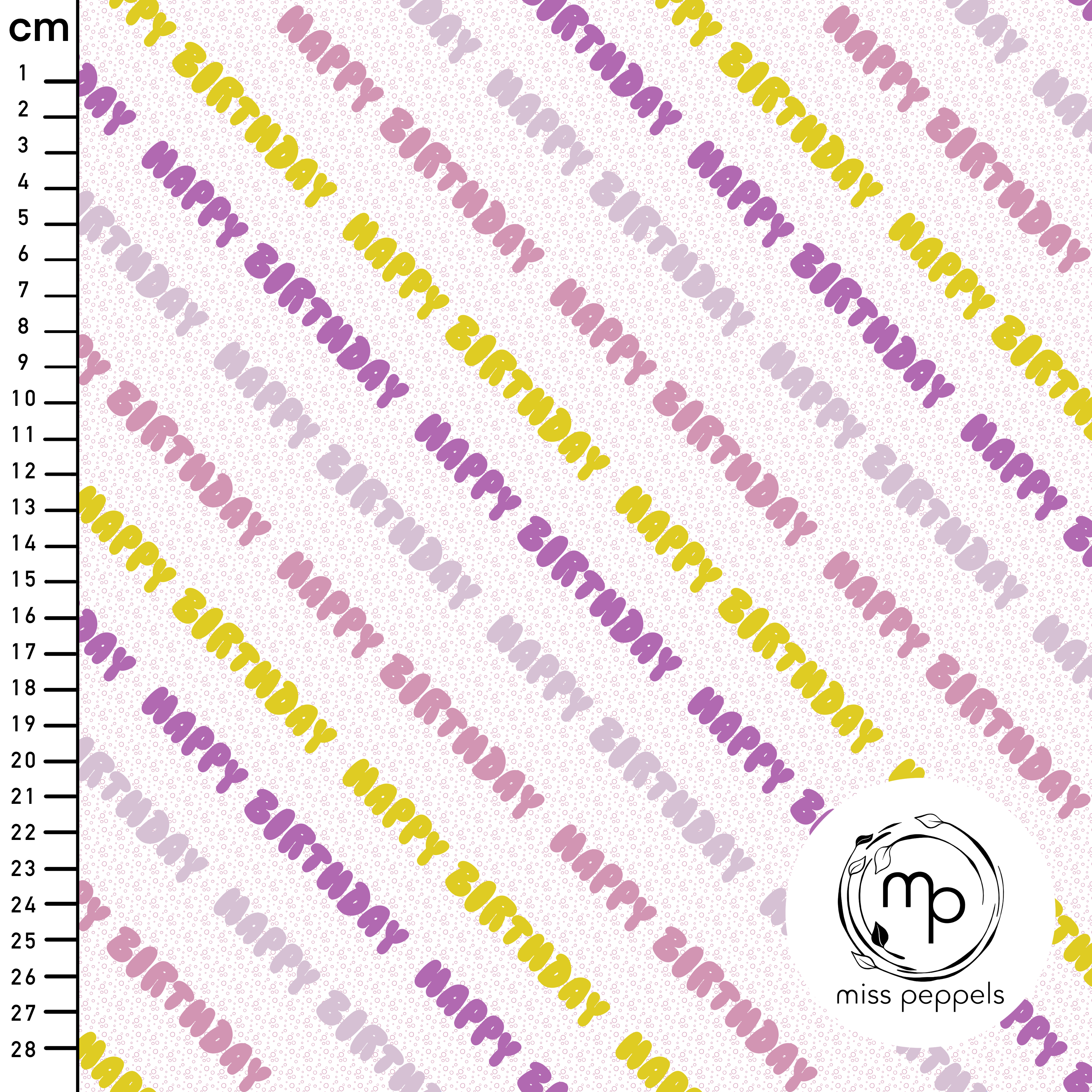 Bio Stoff - Happy Birthday rosa